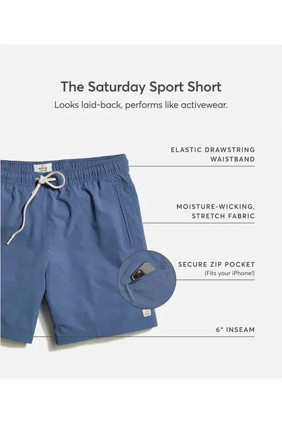 6" Saturday Sport Short - Vintage Indigo