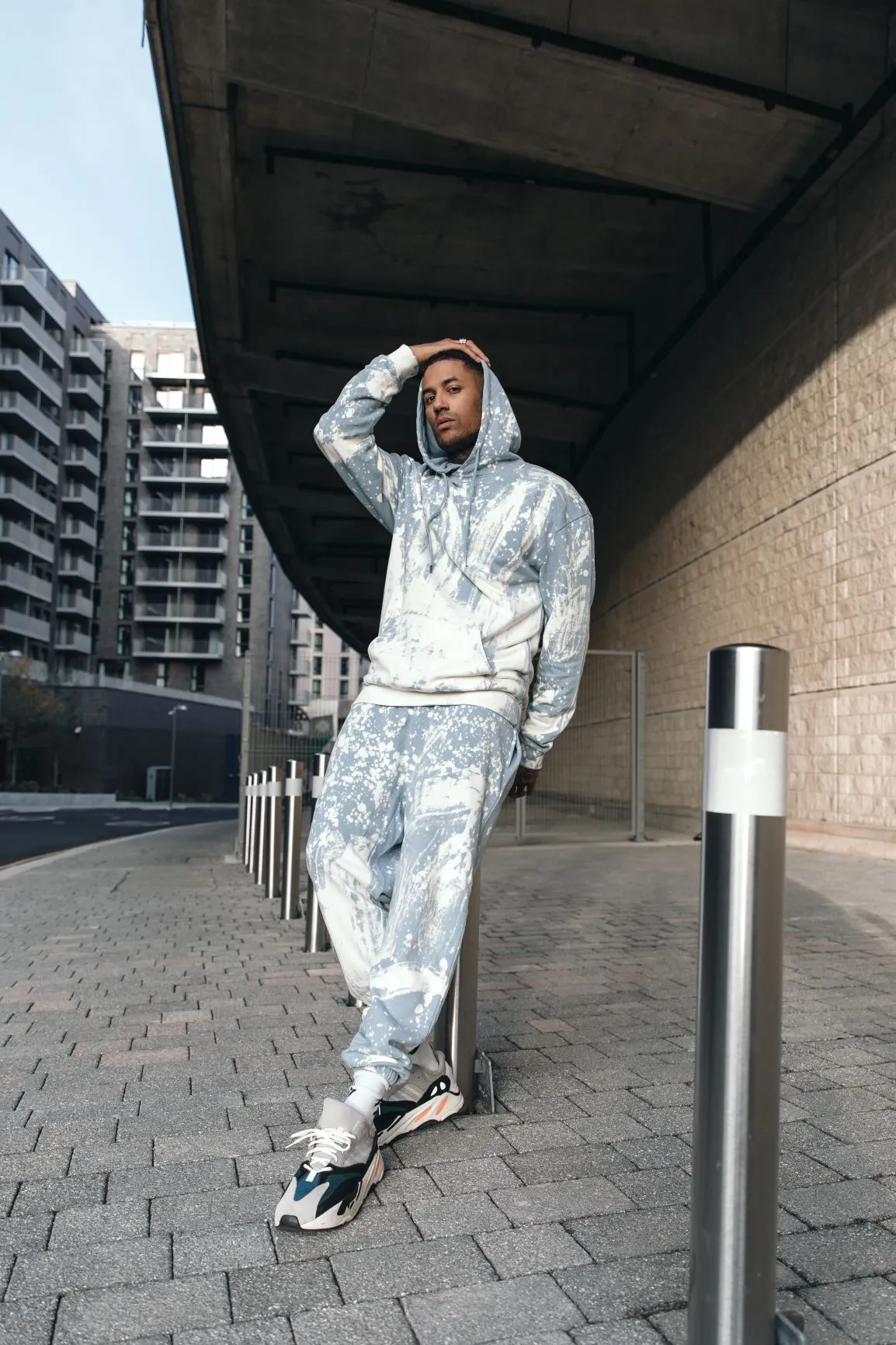Alaska Tie Dye Bleached Relaxed Hoodie