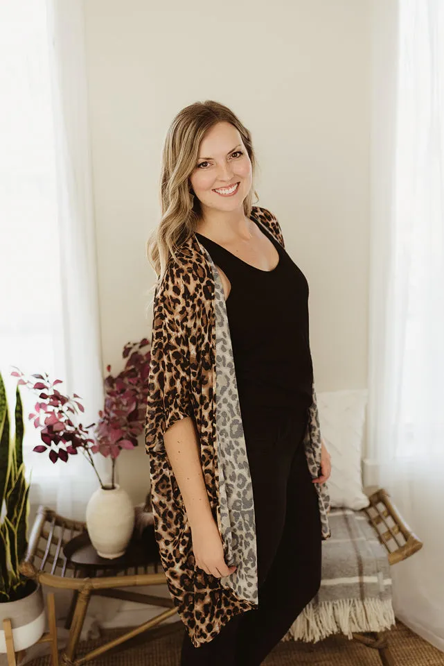 Animal Woven Kimono
