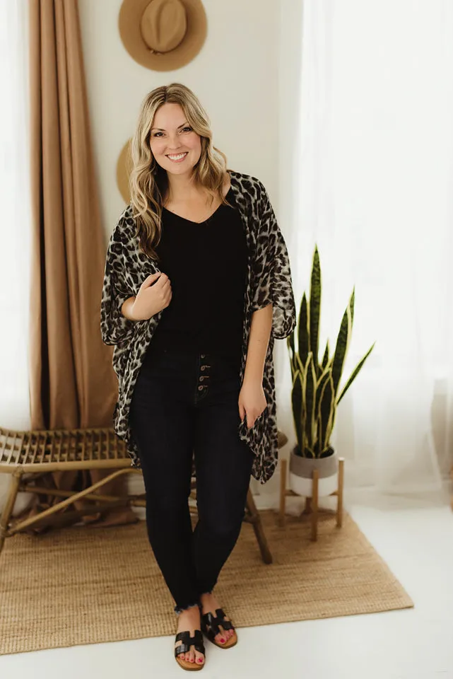 Animal Woven Kimono