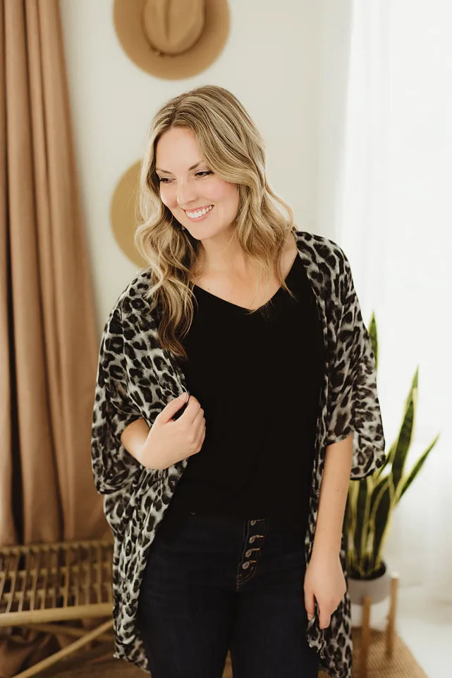 Animal Woven Kimono
