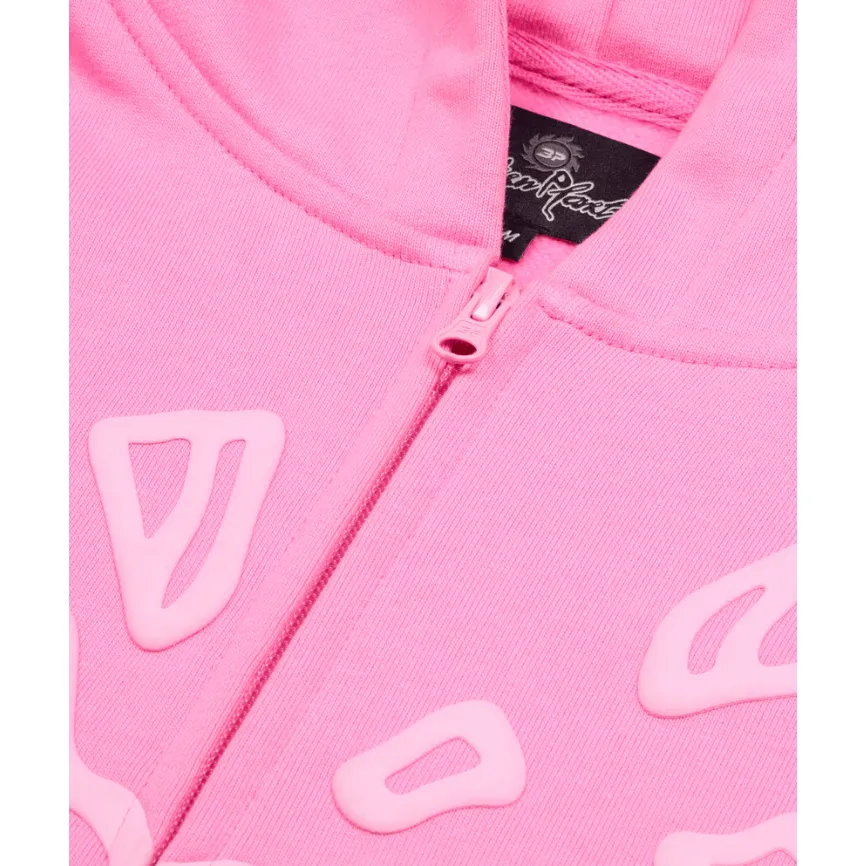 Broken Planet Zip Up Hoodie Candy Pink
