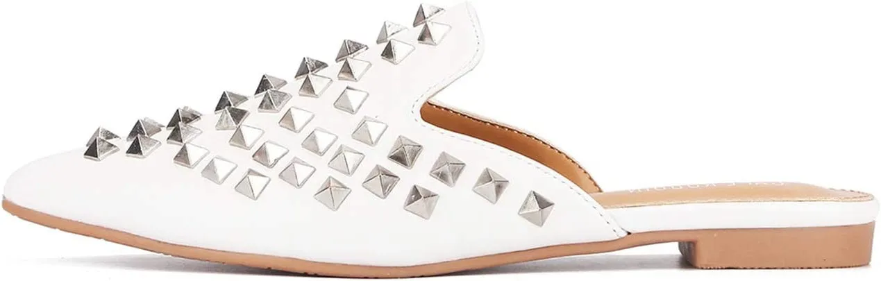Cape Robbin Closed Toe Sandals Women mules for woman Pointed Toe Flats For Women Pointed Toe Slip On Flats