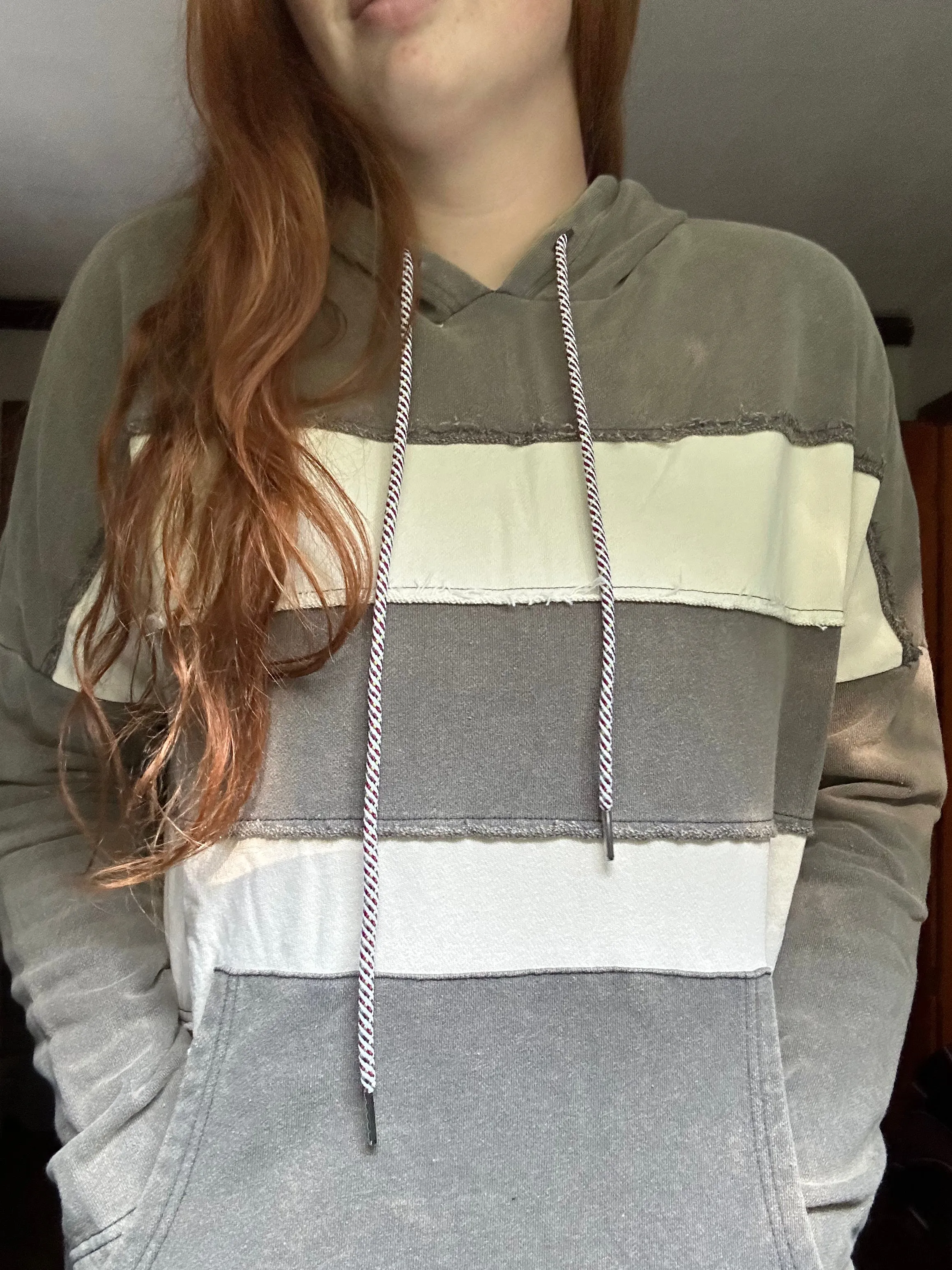 Color block hoodie