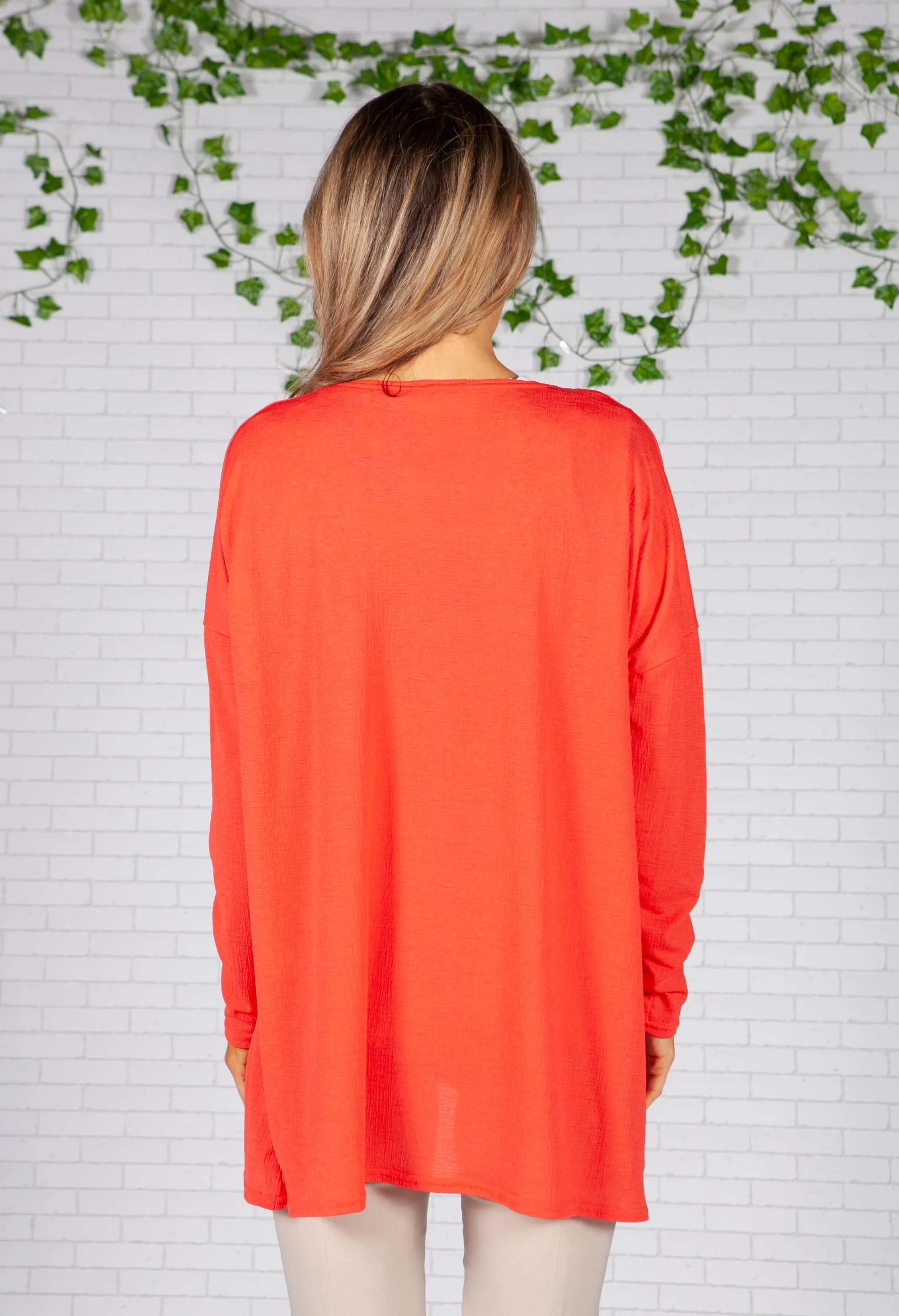 Coral Lightweight Cardigan