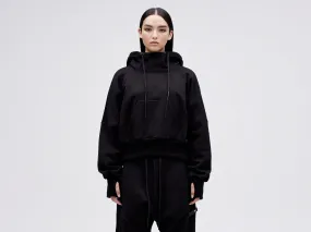 Cropped Hoodie - Black