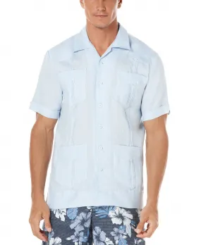 Cubavera 100% Linen Guayabera Short Sleeve Four Pocket Shirt