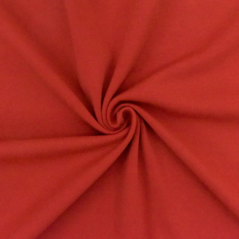 Deep Orange Famous Maker Solid Stretch Tricot Yoga Swimwear Knit Fabric