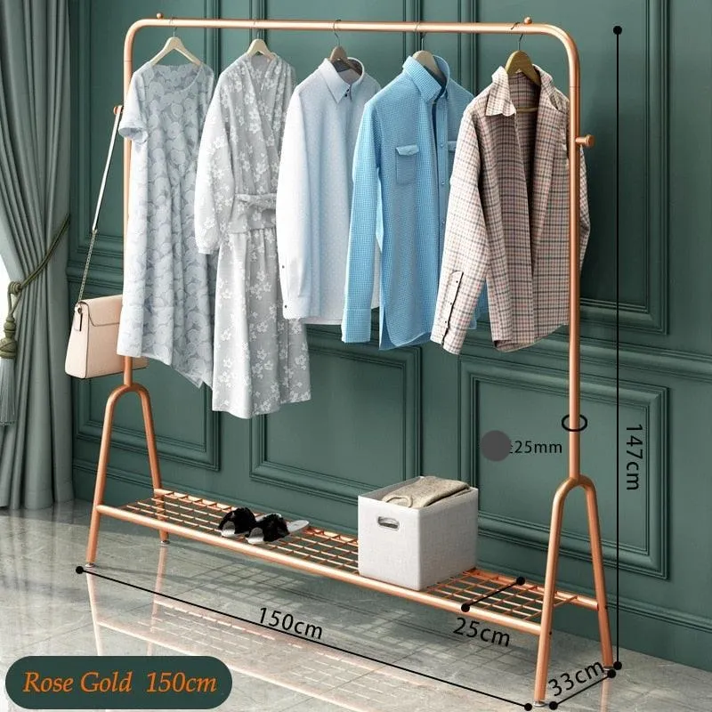 Elegant Multi-Functional Clothes Organizer with Balcony Drying Feature & Stylish Display Rack - Effortlessly Manage, Dry, and Showcase Your Wardrobe