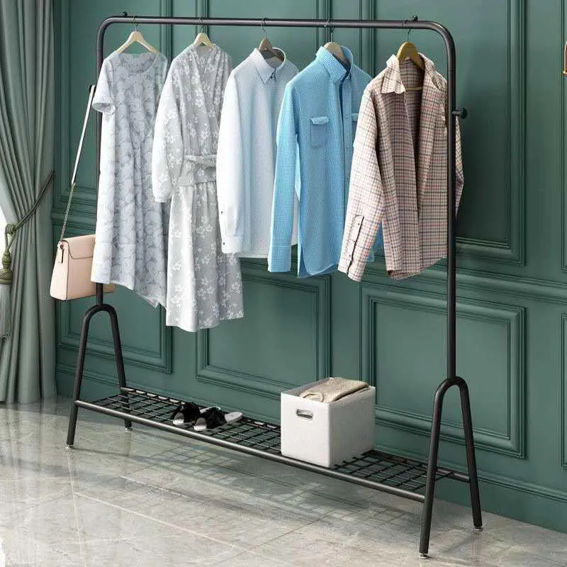 Elegant Multi-Functional Clothes Organizer with Balcony Drying Feature & Stylish Display Rack - Effortlessly Manage, Dry, and Showcase Your Wardrobe