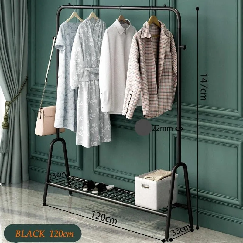 Elegant Multi-Functional Clothes Organizer with Balcony Drying Feature & Stylish Display Rack - Effortlessly Manage, Dry, and Showcase Your Wardrobe