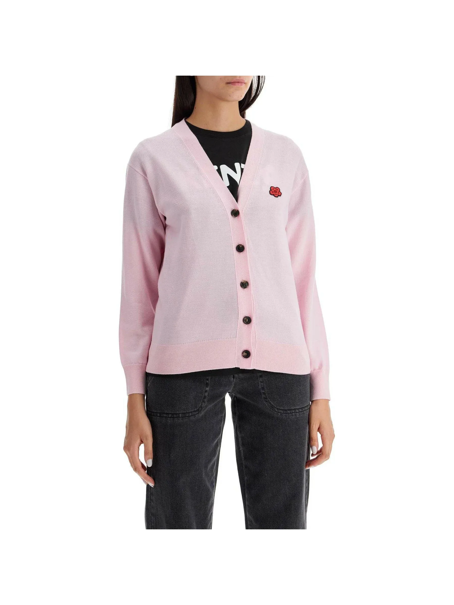 Embroidered Boke Flower Cardigan