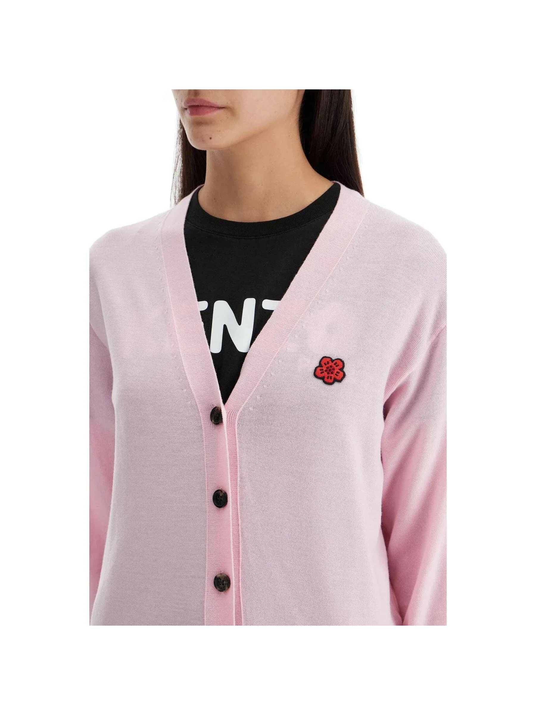 Embroidered Boke Flower Cardigan