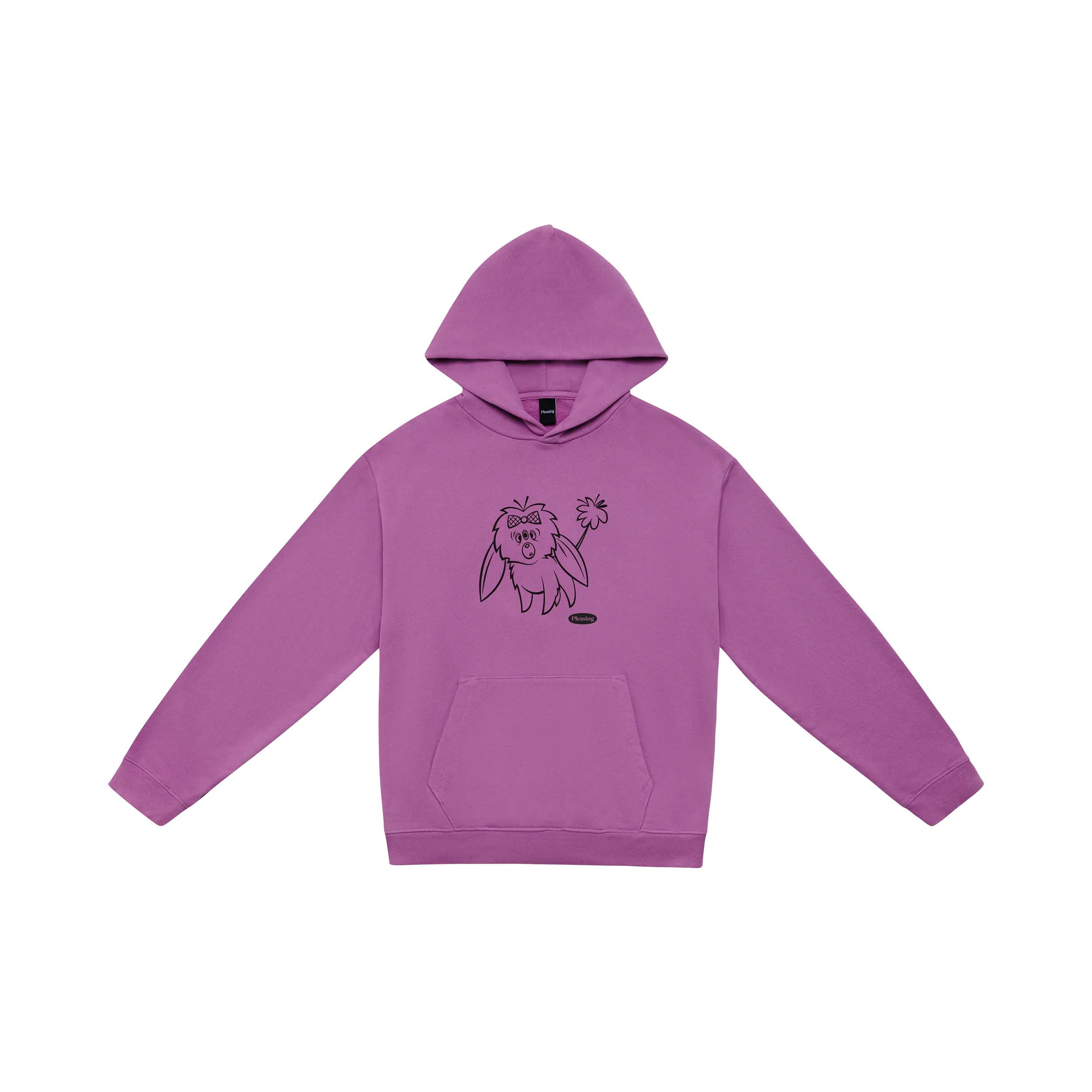Emma with the Extra Eye Bejeweled Beasts Hoodie in Purple