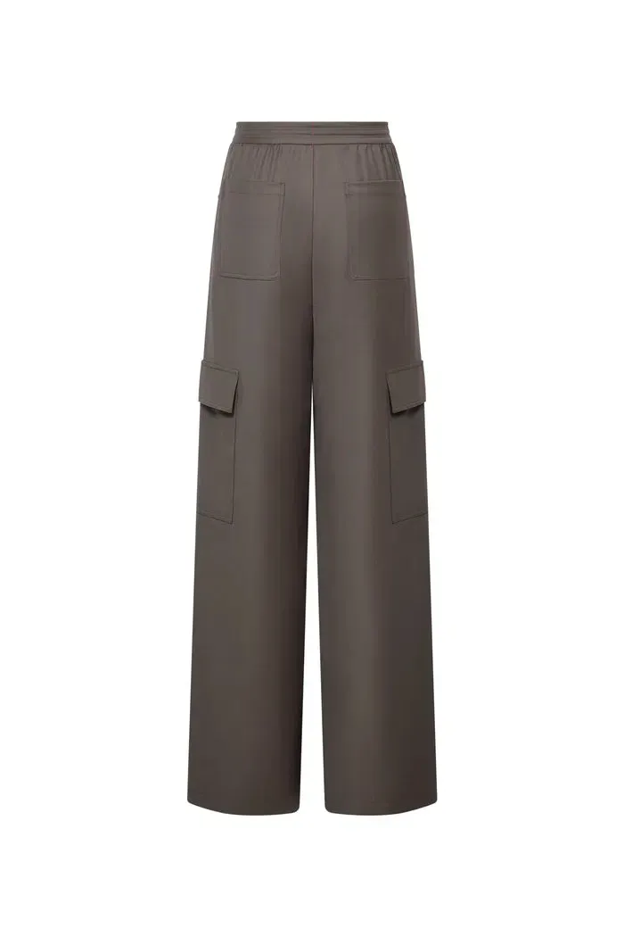 Eva Drawstring Pants in Fine Wool Blend