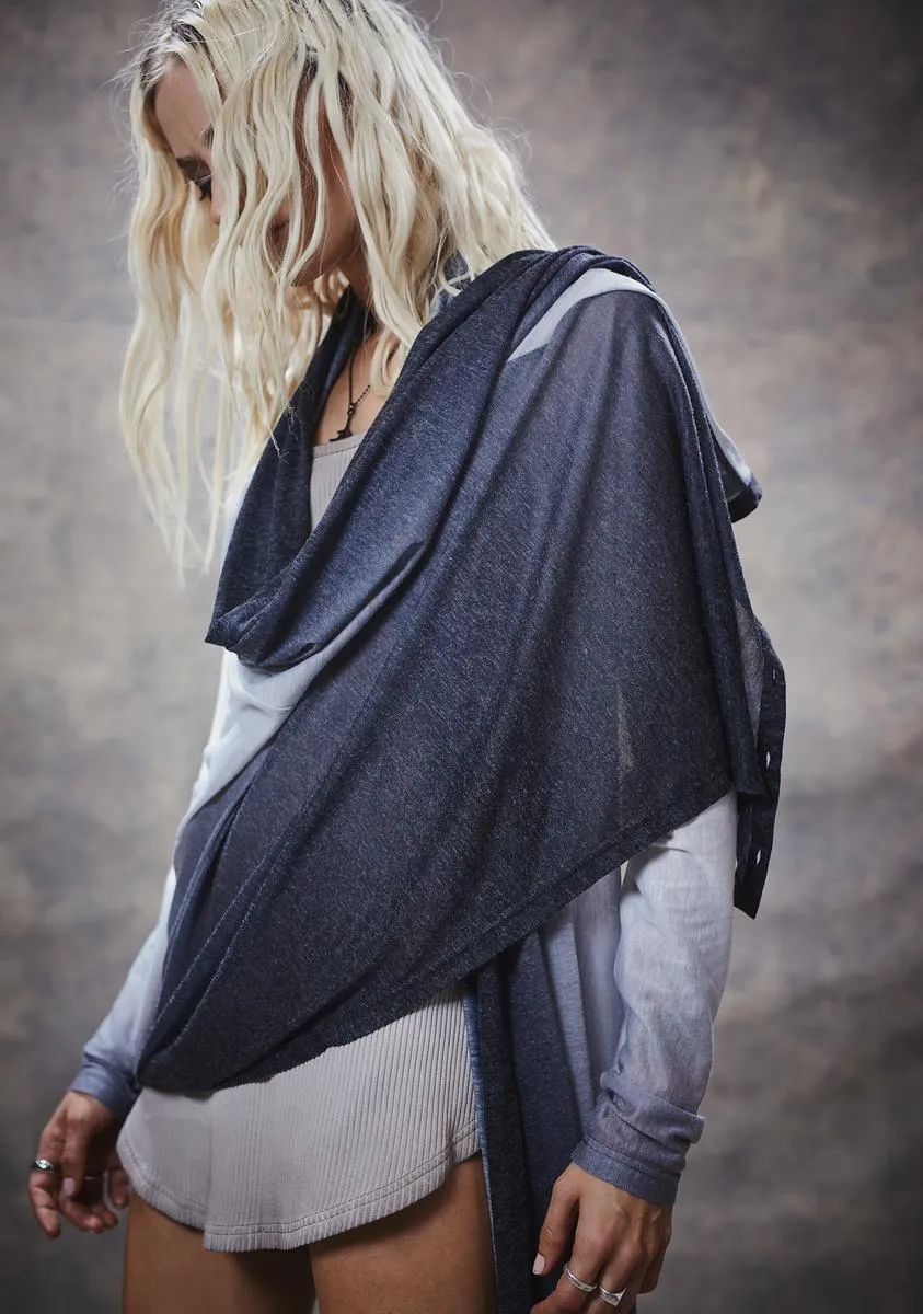 Filter Dip Dye Longline Cardigan