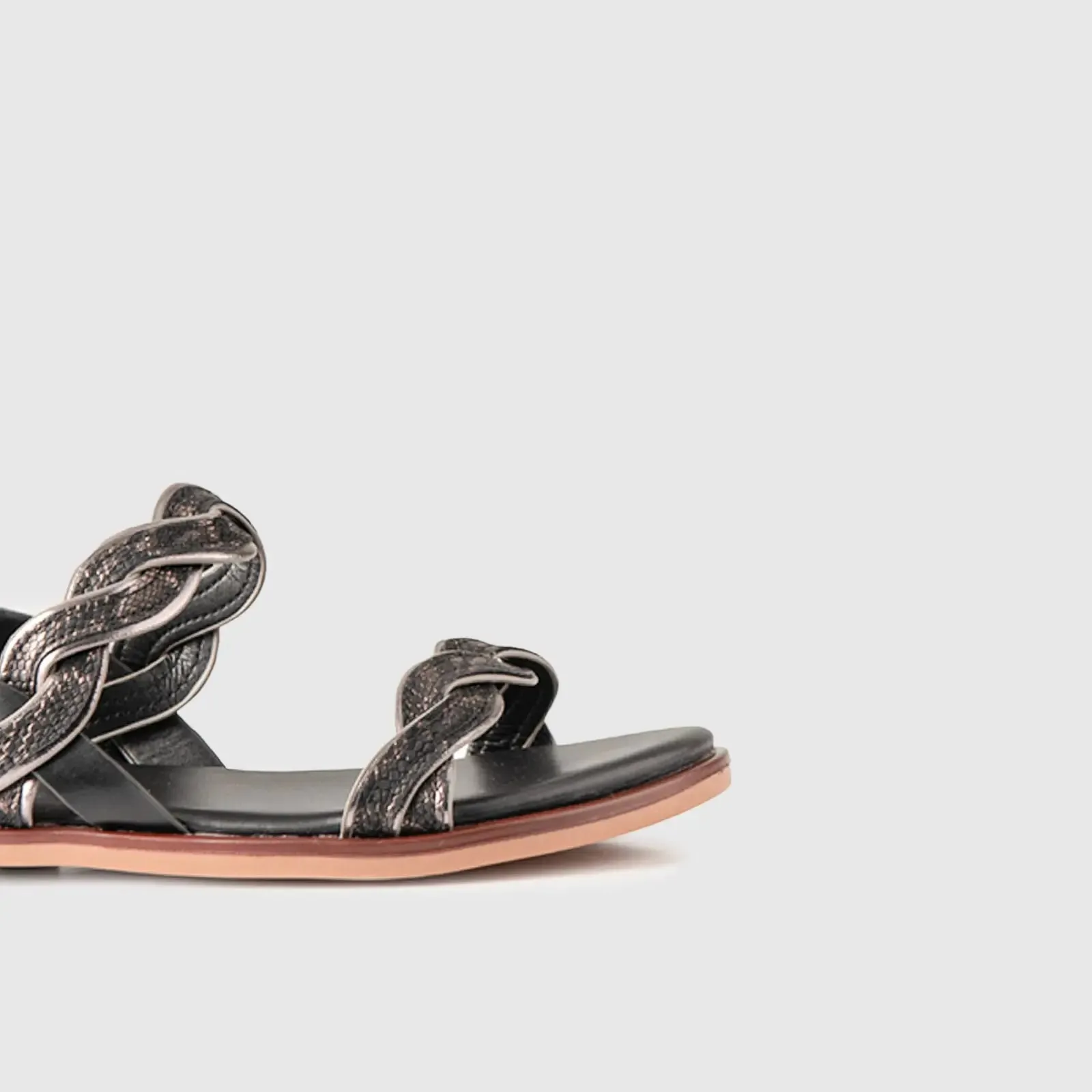 Flat Sandal 01615 Black