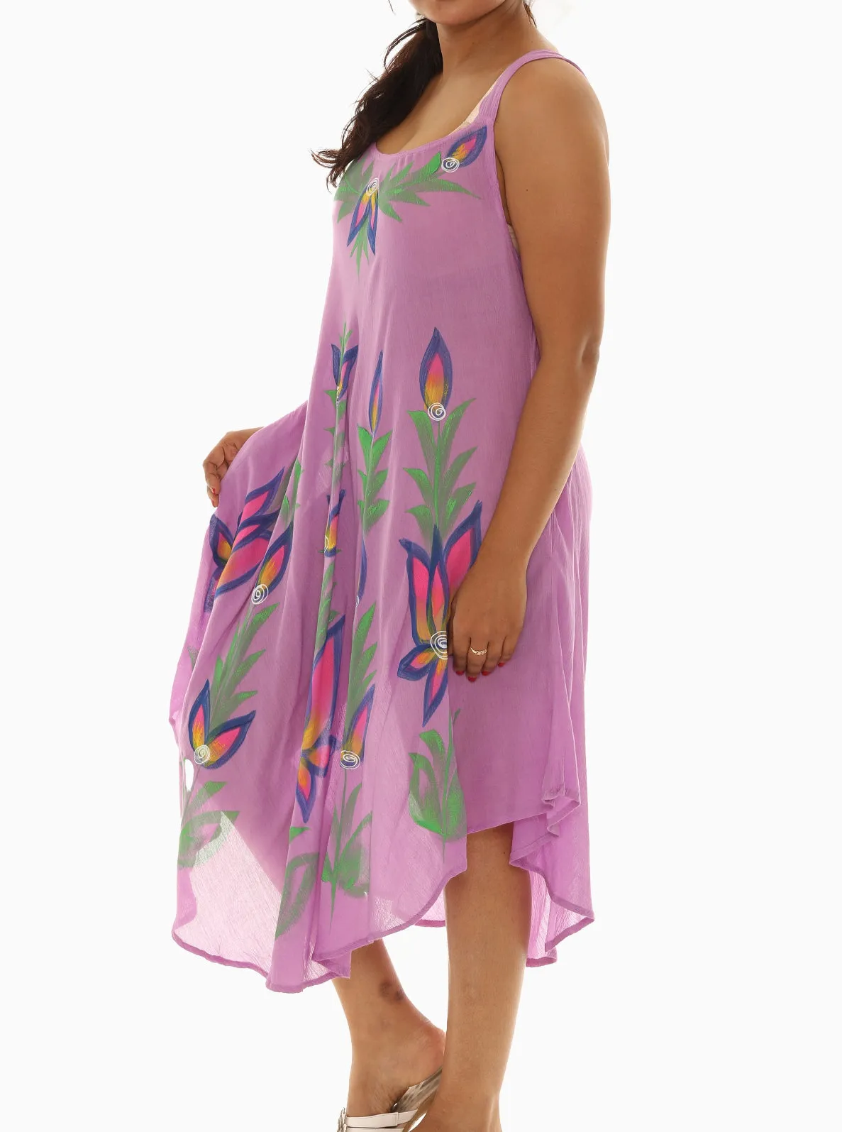 Floral Scoop Neck Sleeveless Sundress