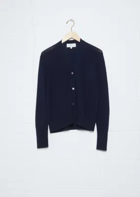 Fundo Fine Merino Wool Cardigan — Black