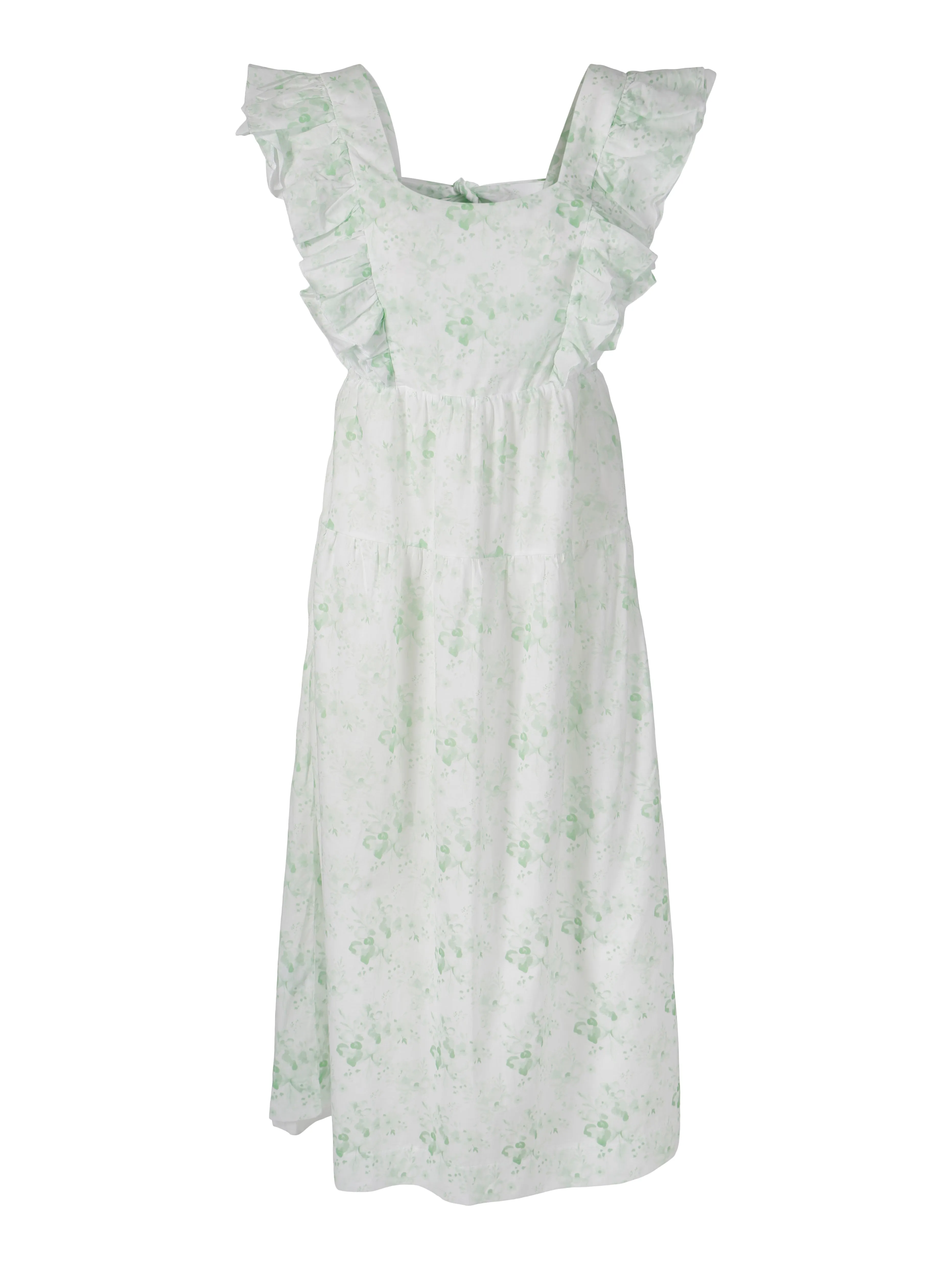 Greenpoint Maxi Dress - Green Flower