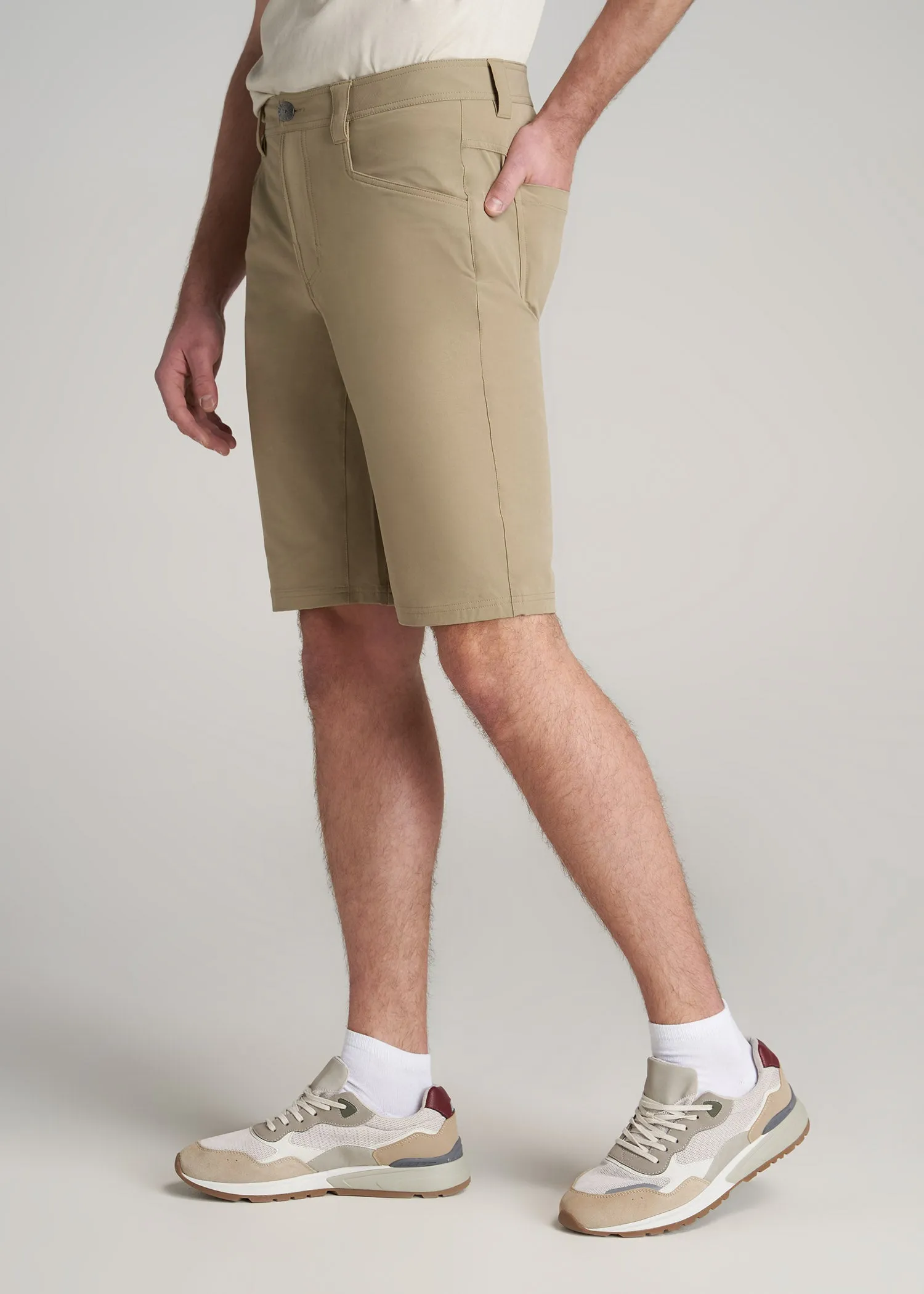 Hiking Shorts for Tall Men in Tan