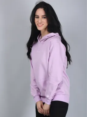 Lavender Relaxed fit Hoodie for Women