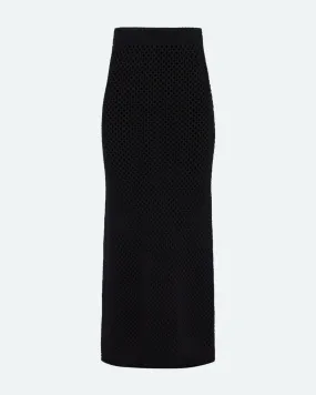 Leila crochet skirt 4119 - Black