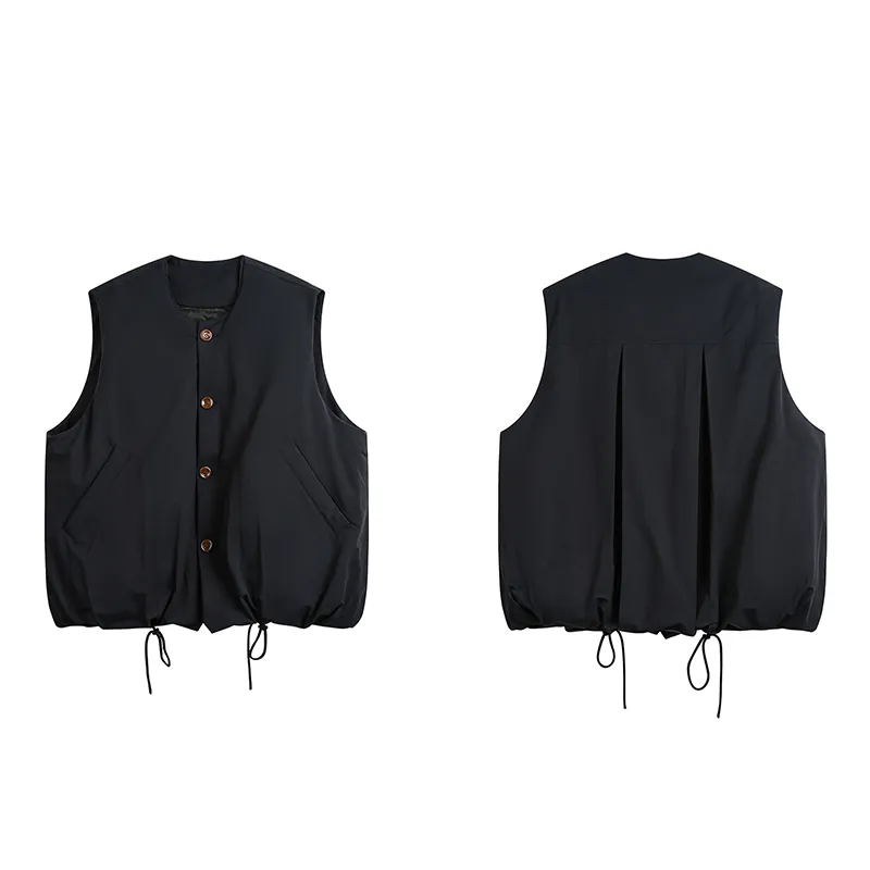 LOOSE SHOULDER COTTON VEST FOR A/W