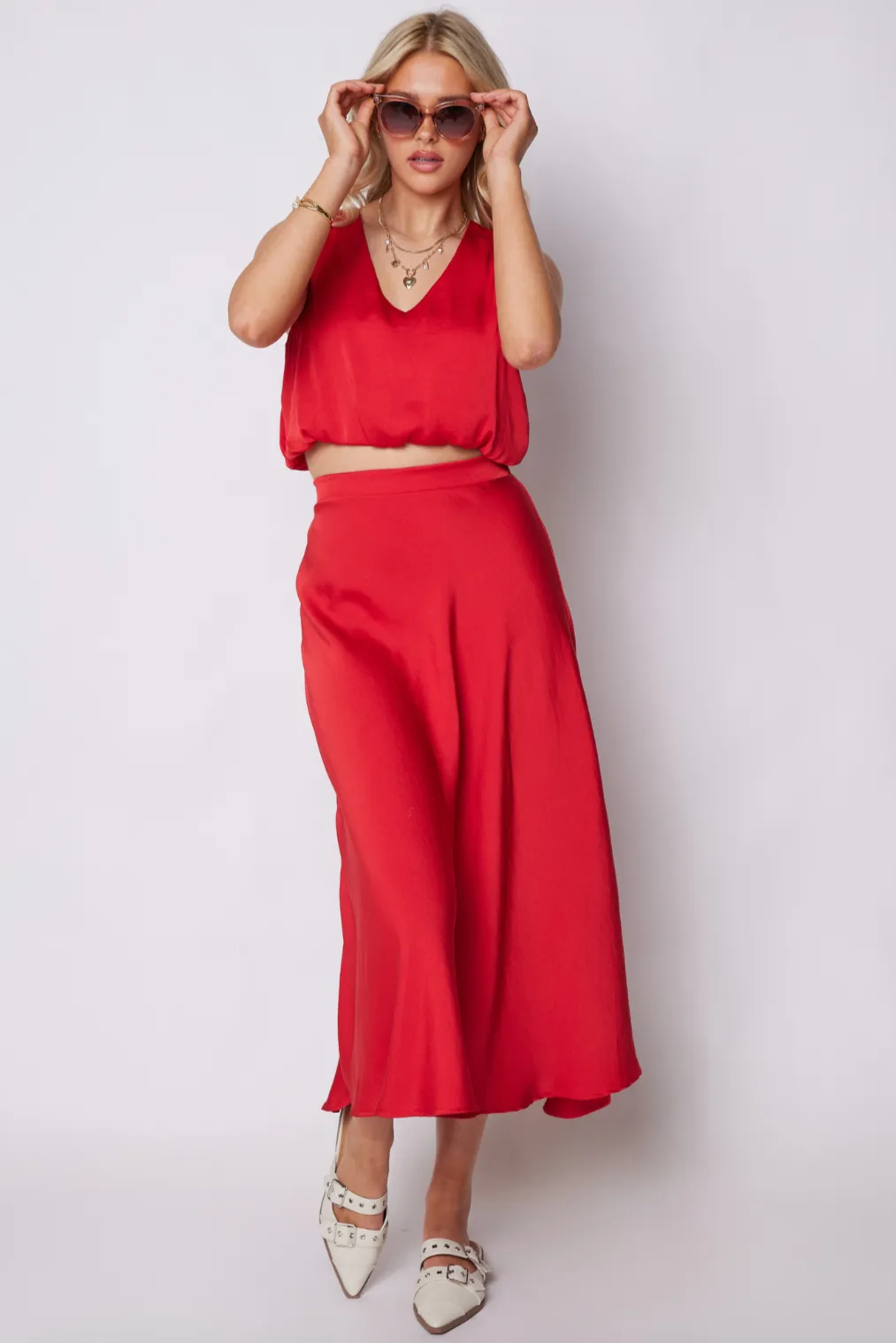 Maria Midi Swing Skirt