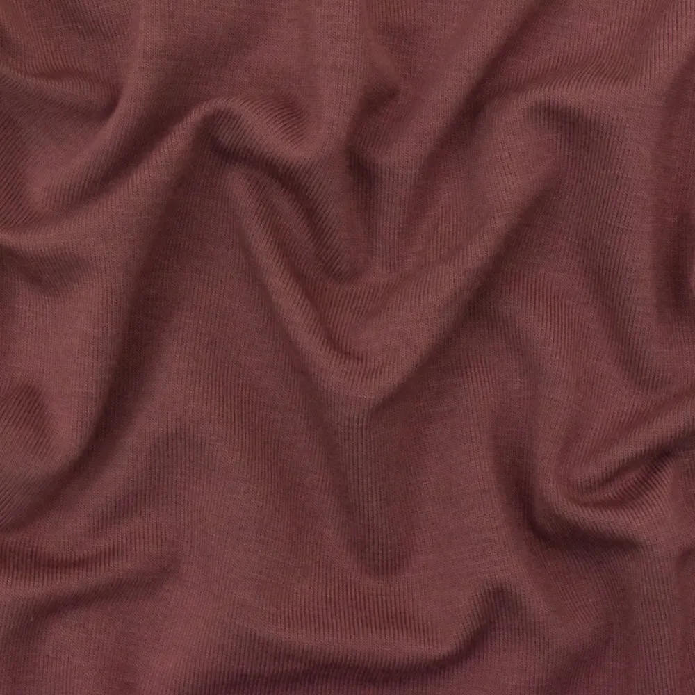 Mauve Pink Solid Stretch Spandex Rayon Modal Jersey Knit Fabric