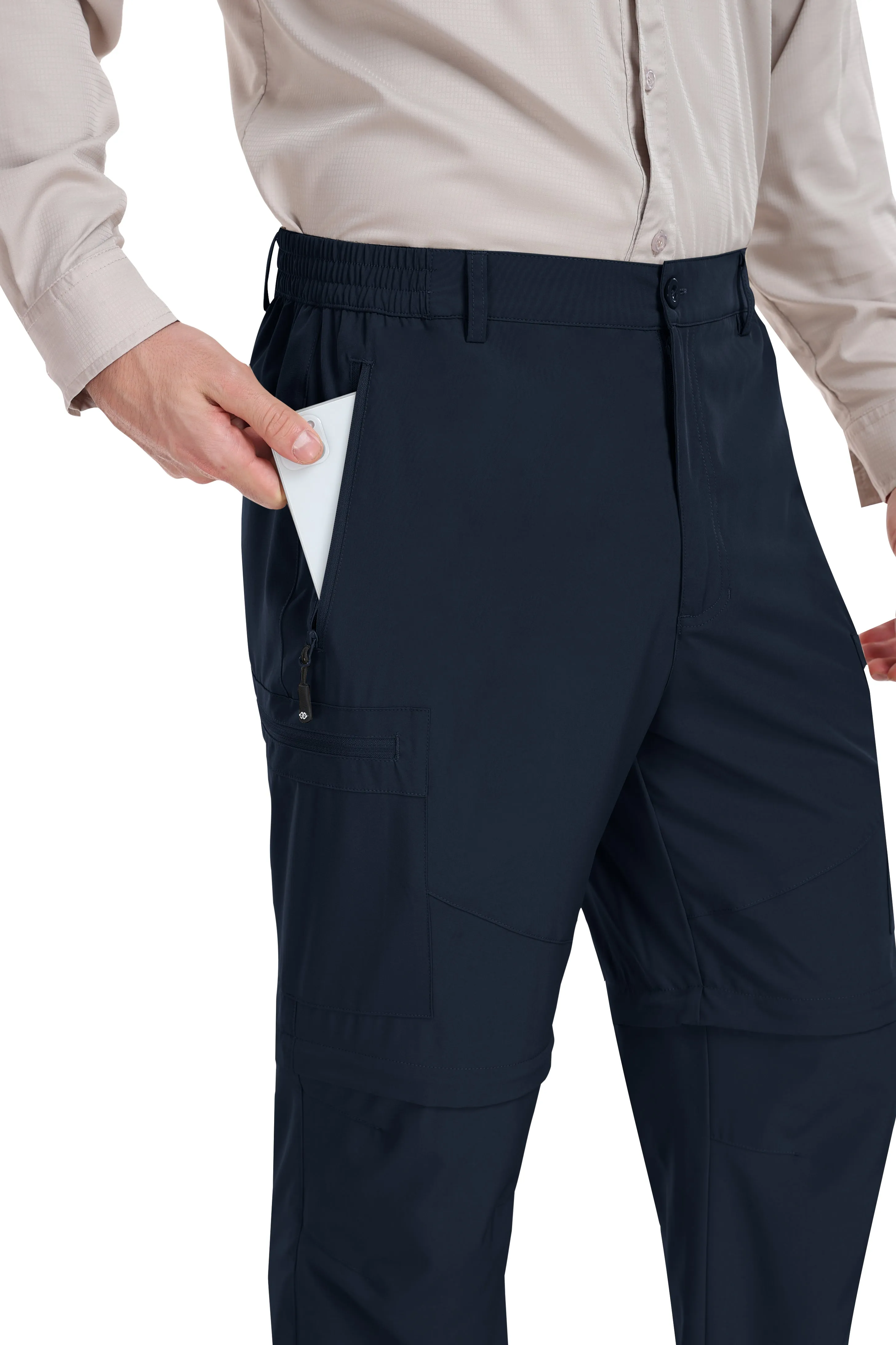 Men's outdoor hiking shorts and trousers