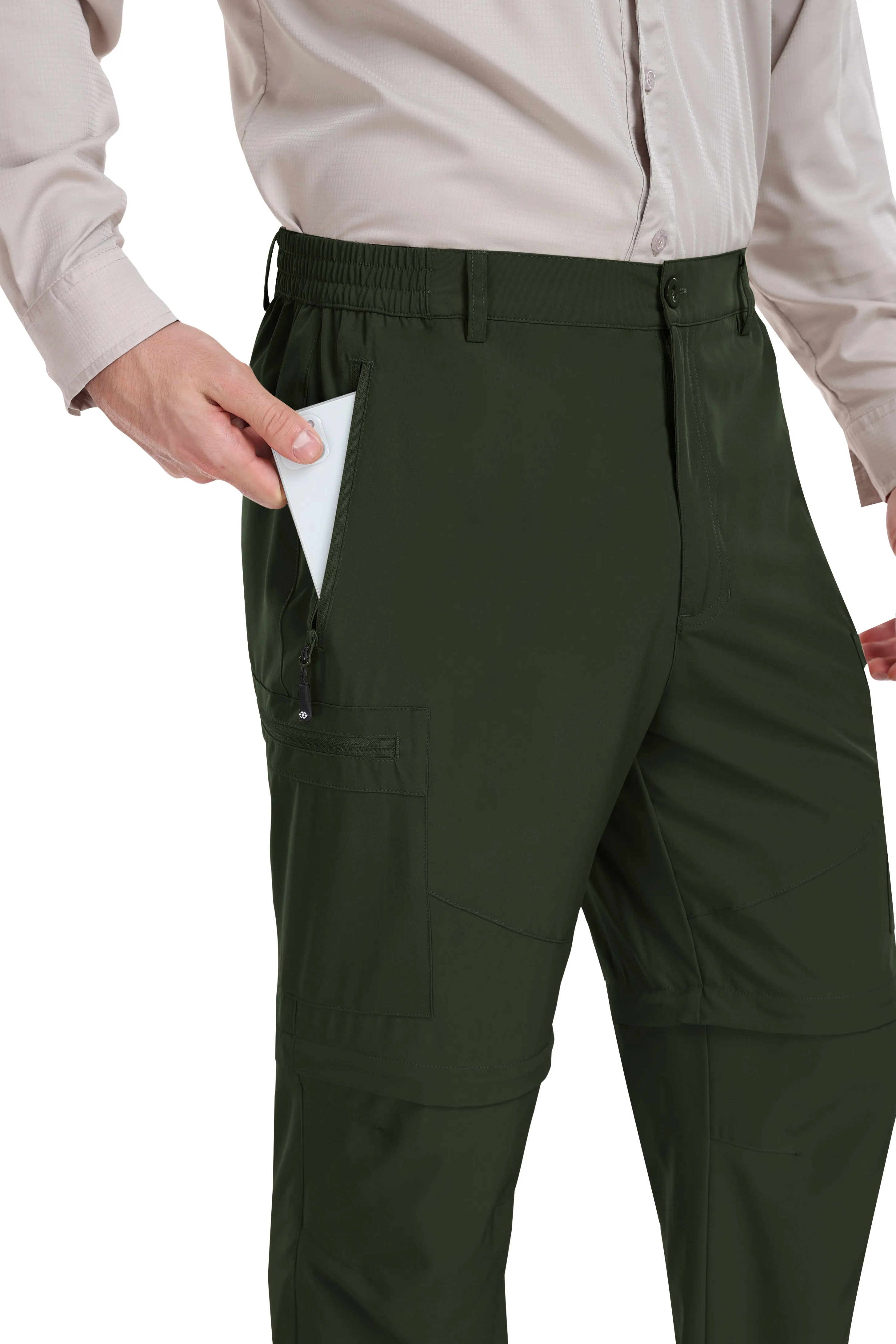 Men's outdoor hiking shorts and trousers