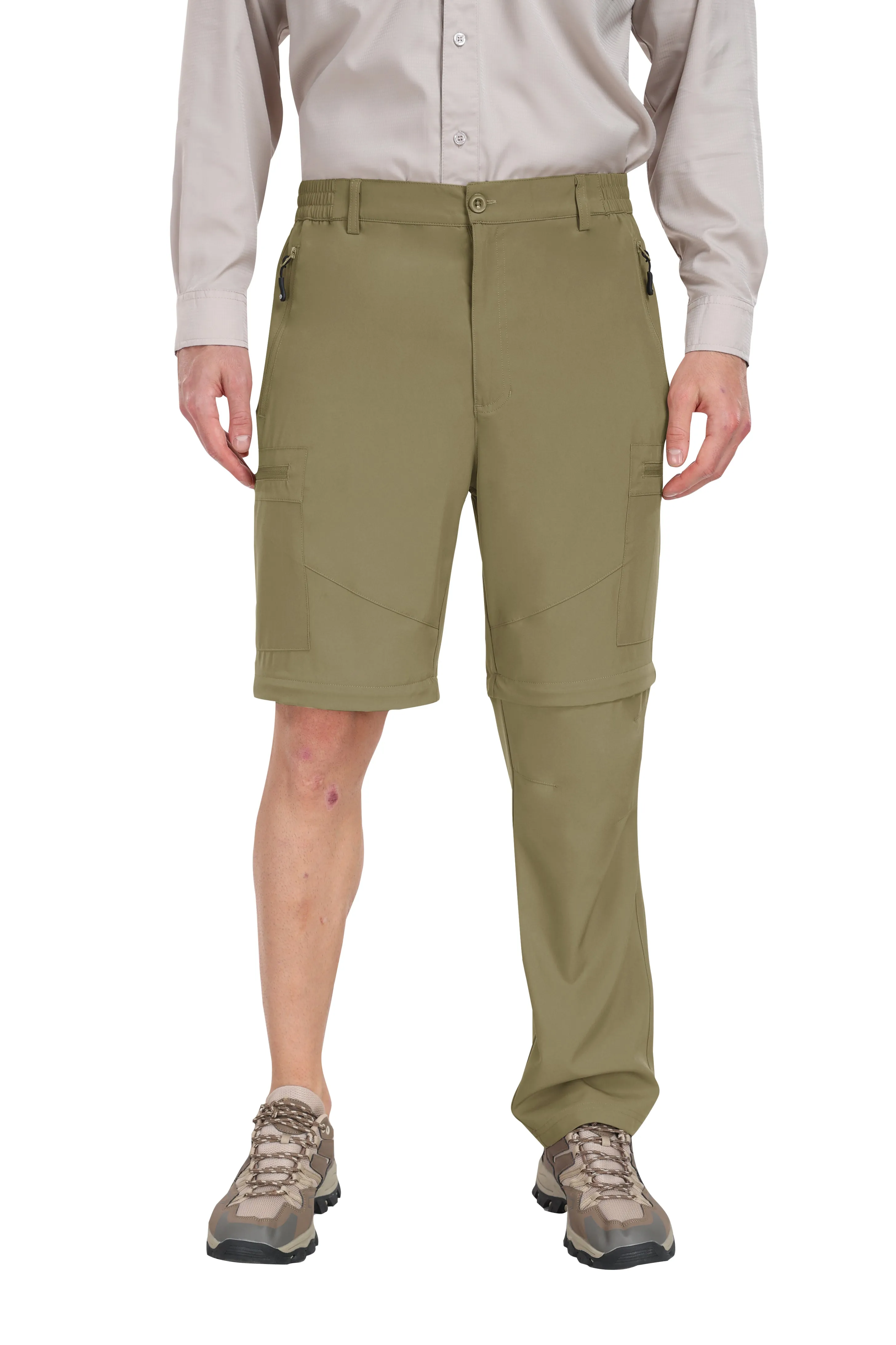 Men's outdoor hiking shorts and trousers