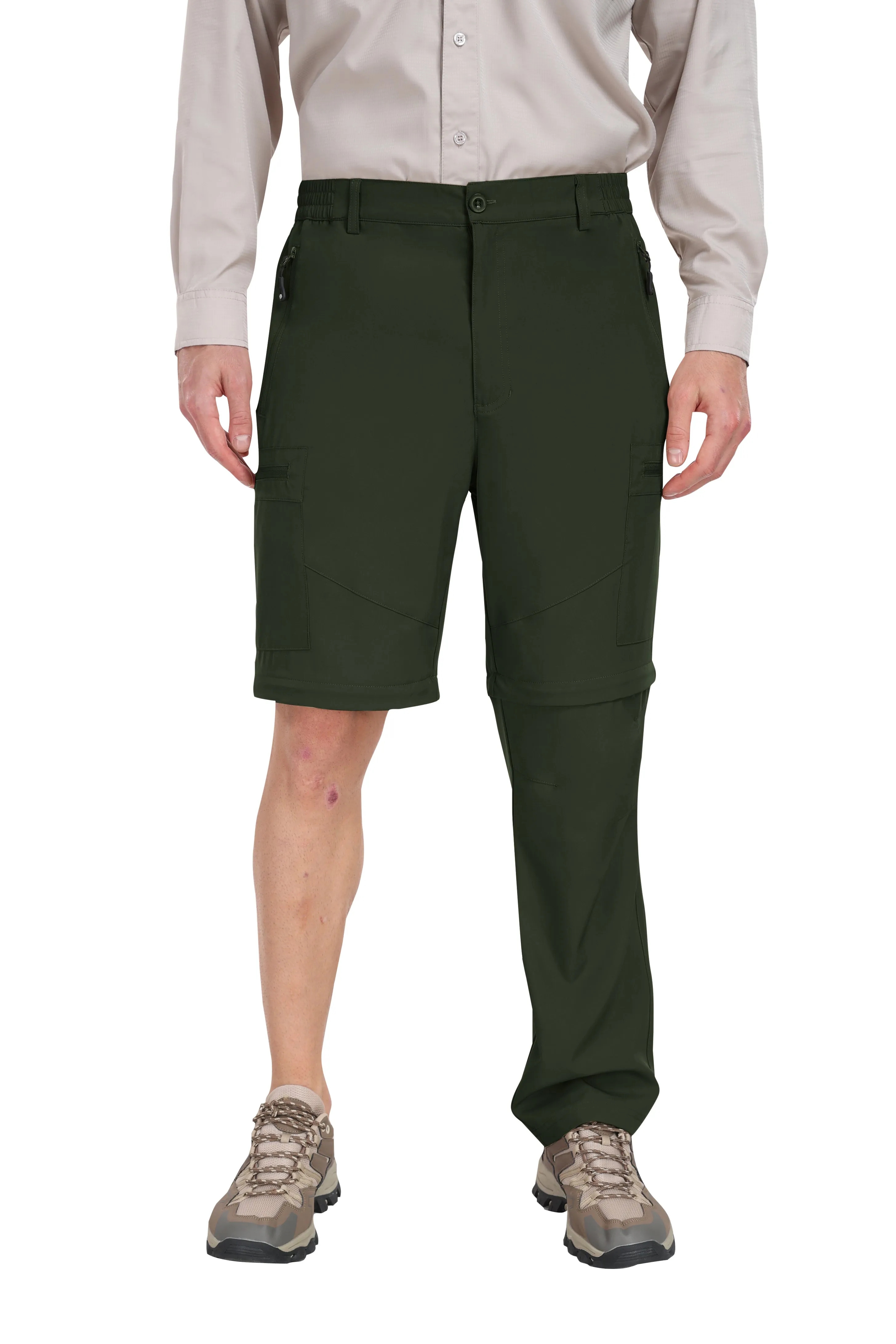 Men's outdoor hiking shorts and trousers