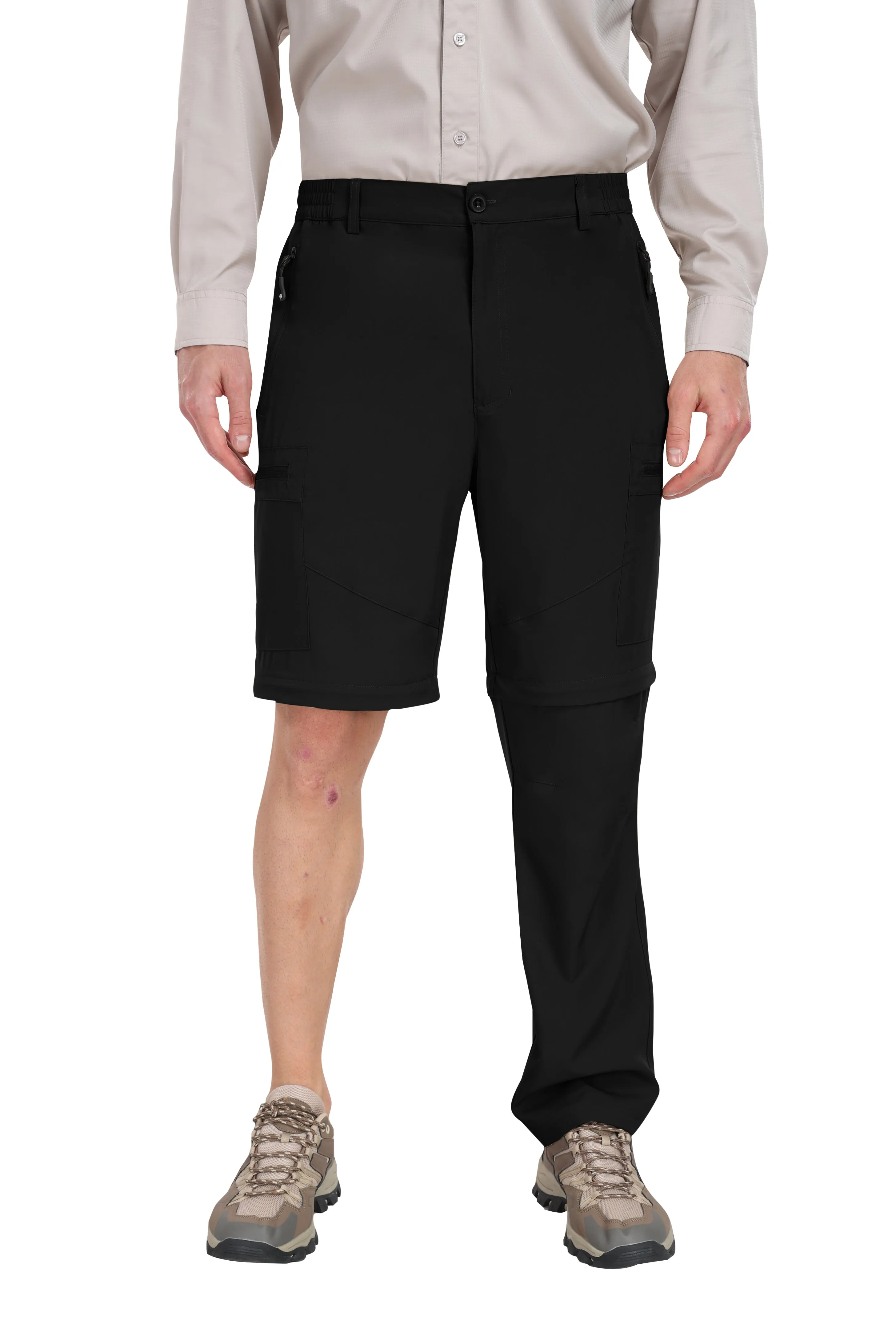 Men's outdoor hiking shorts and trousers