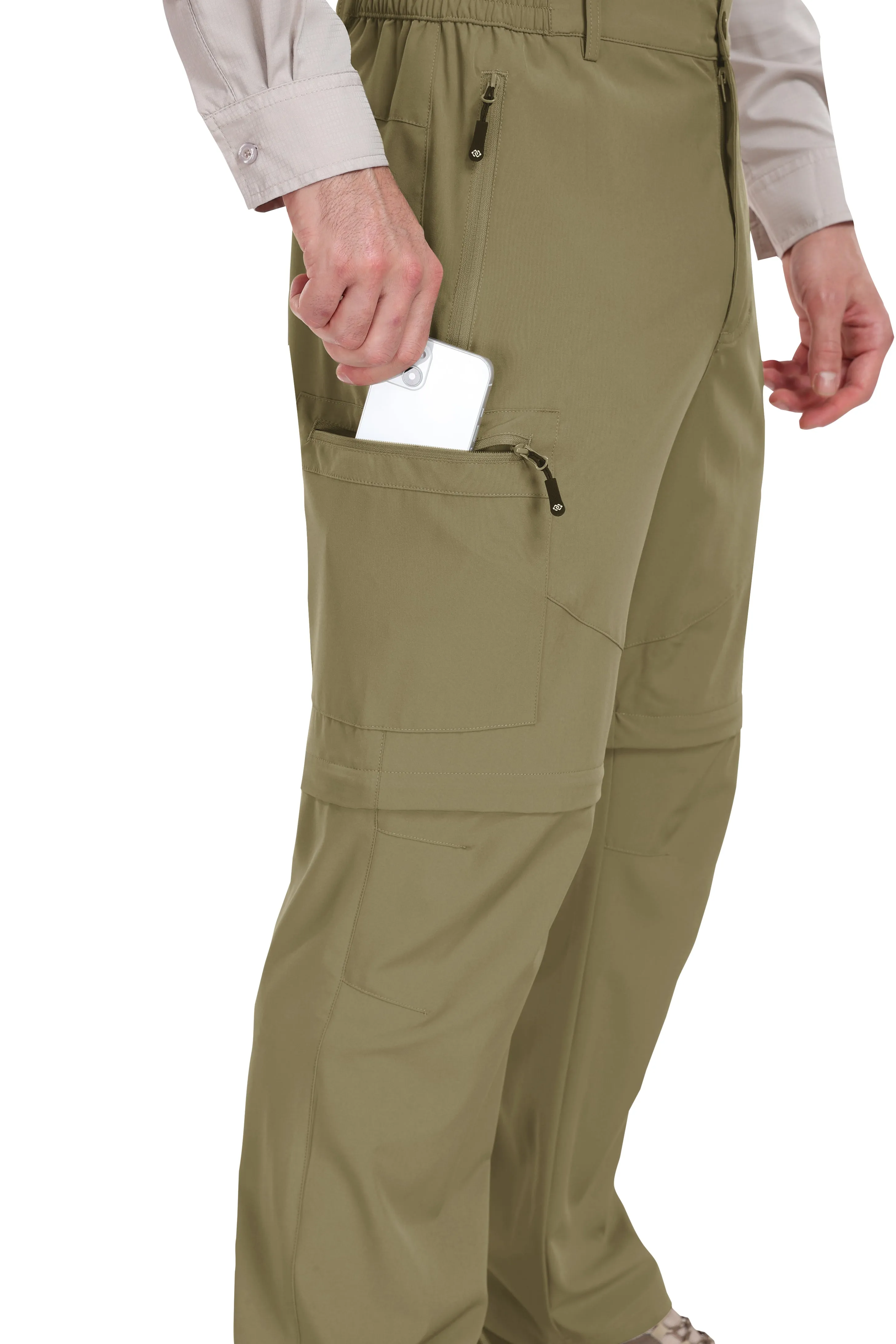 Men's outdoor hiking shorts and trousers