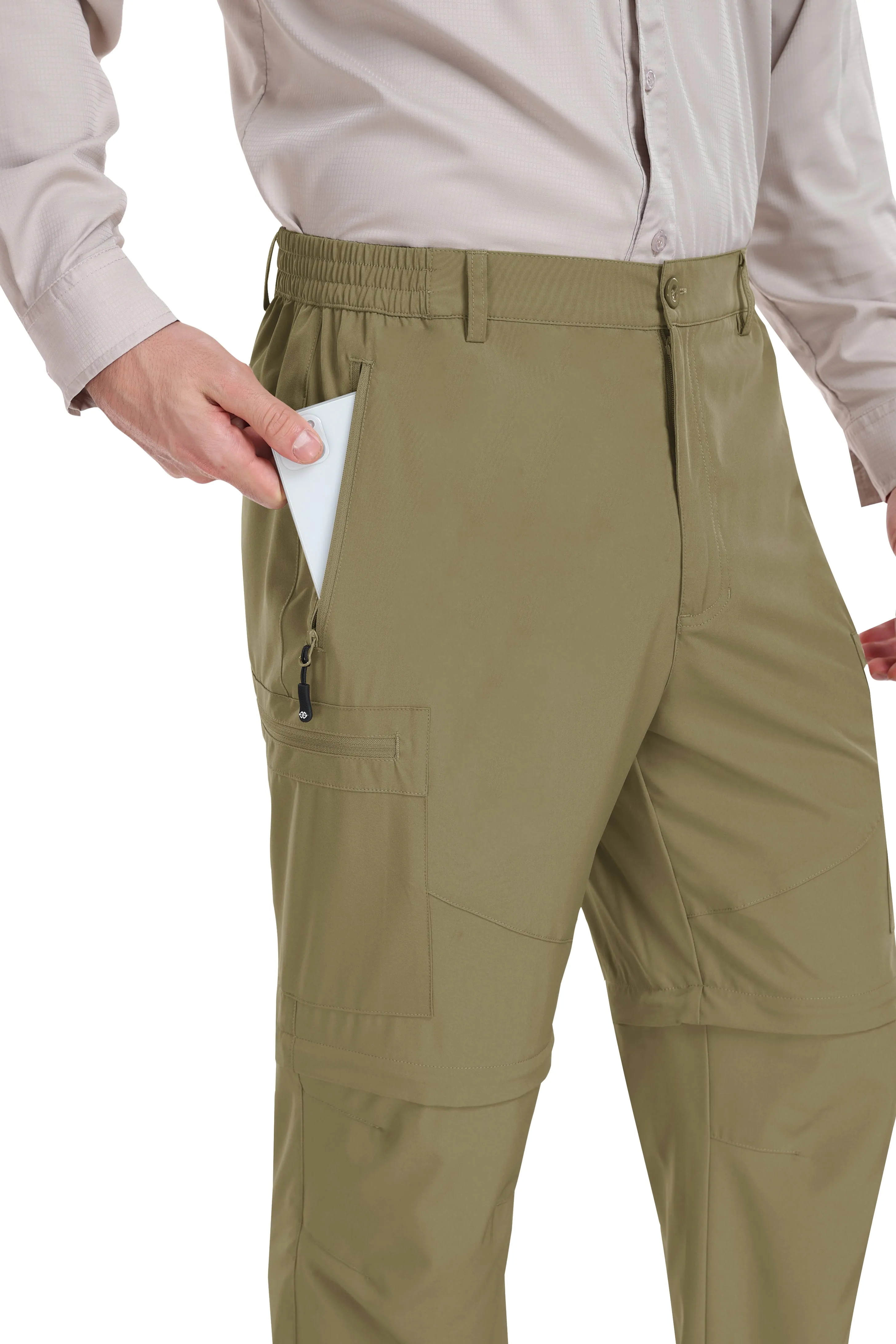 Men's outdoor hiking shorts and trousers