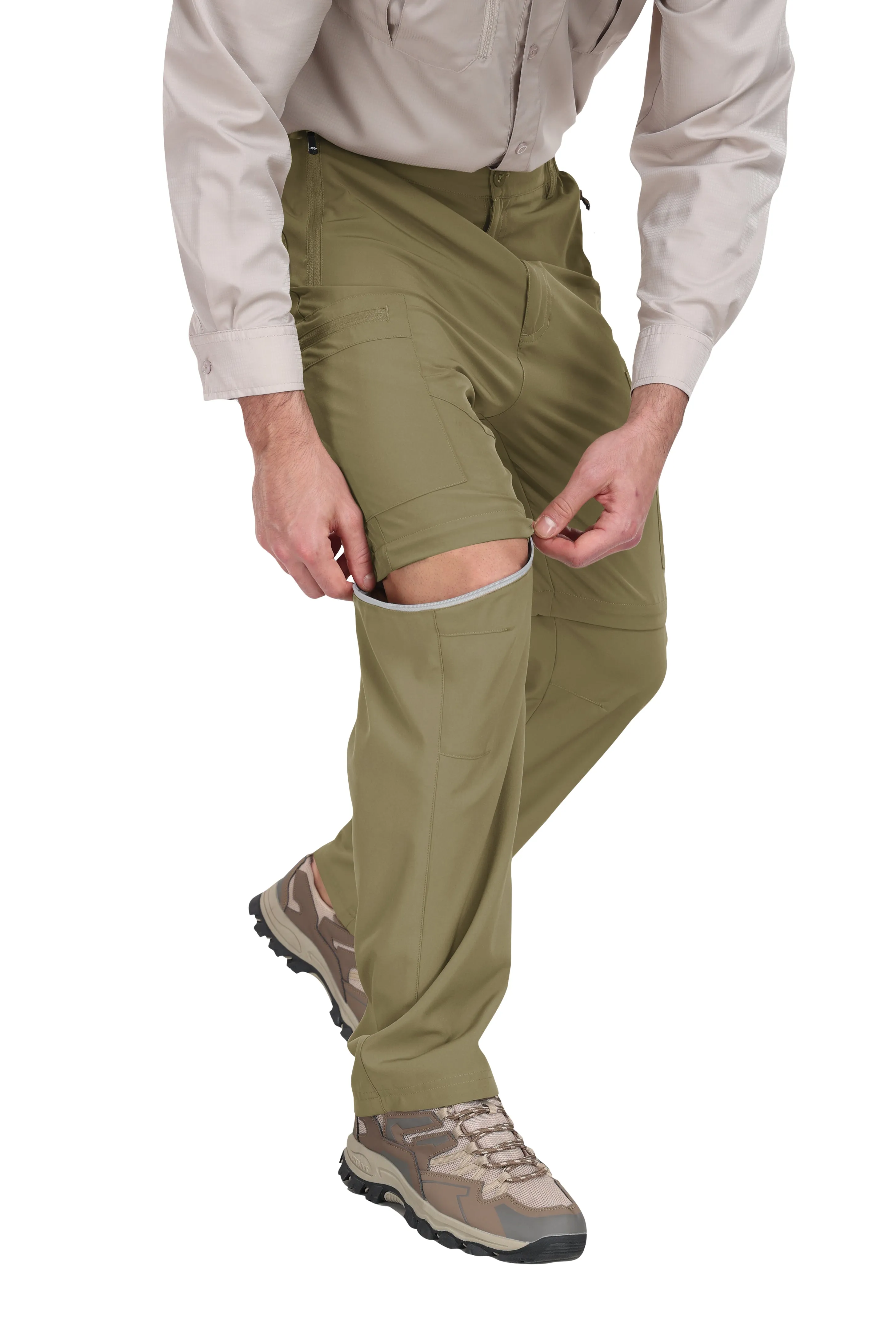 Men's outdoor hiking shorts and trousers