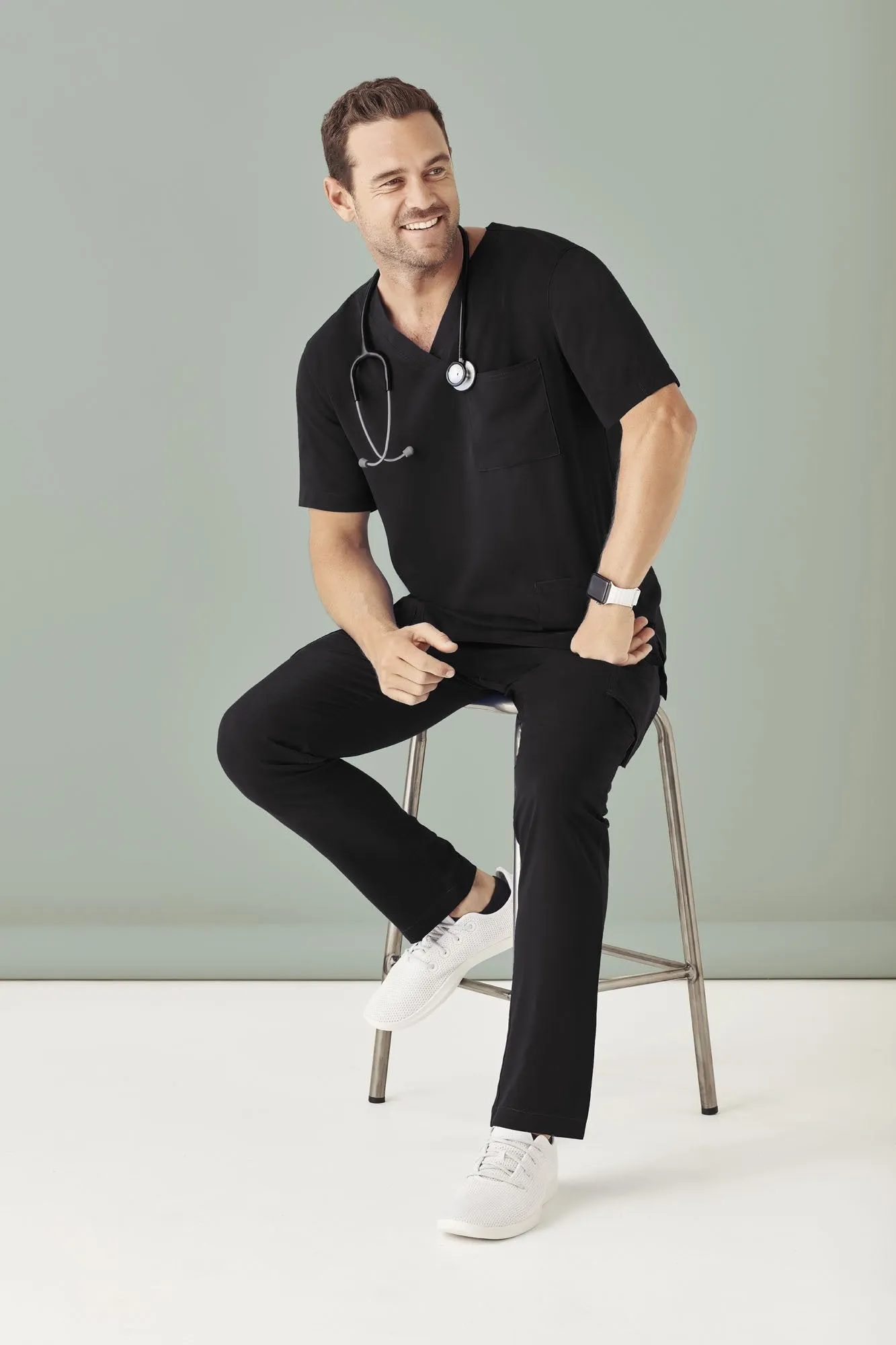 Mens V-Neck Scrub Top