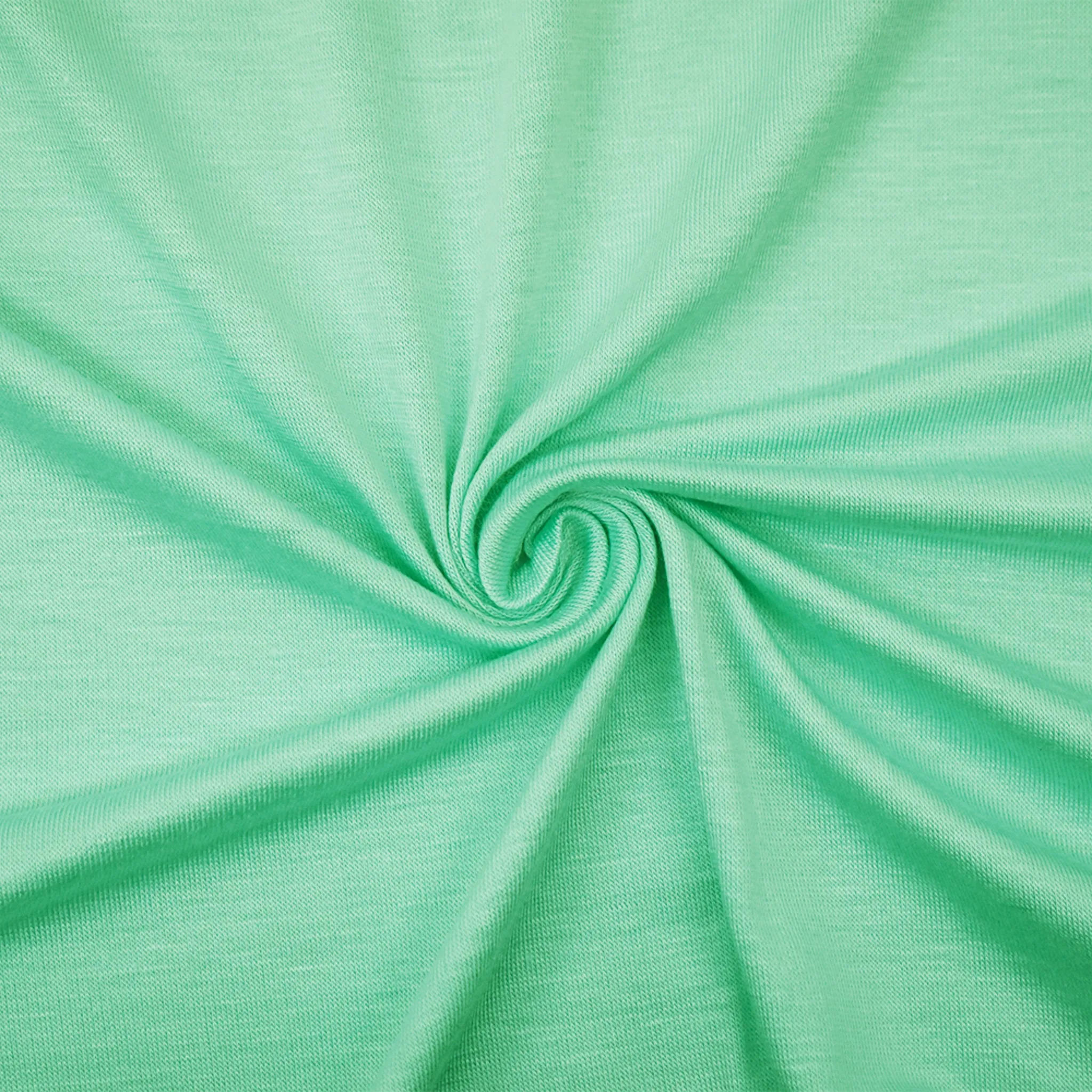 Mint Green Bamboo Solid Stretch Jersey Knit Fabric