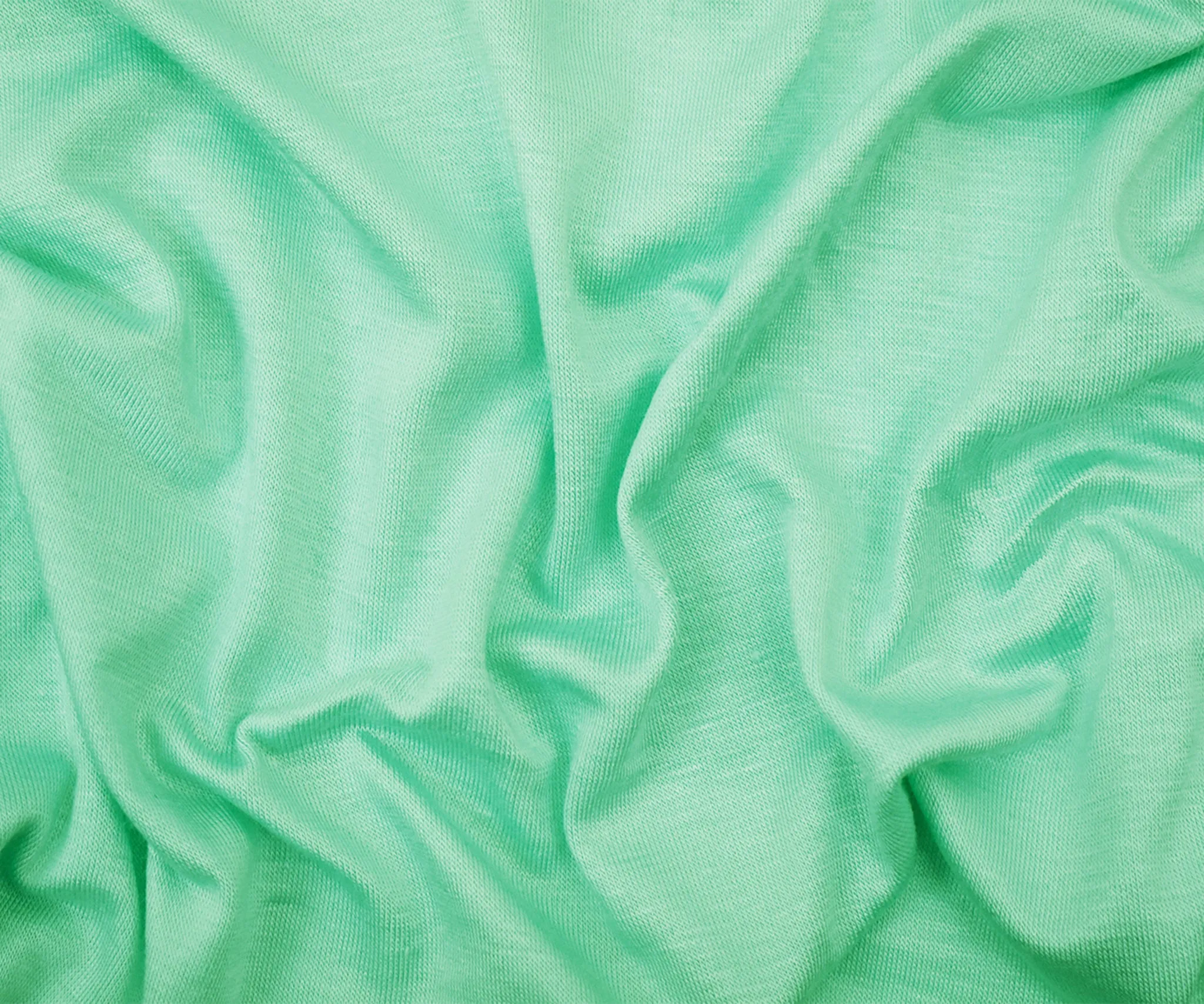 Mint Green Bamboo Solid Stretch Jersey Knit Fabric