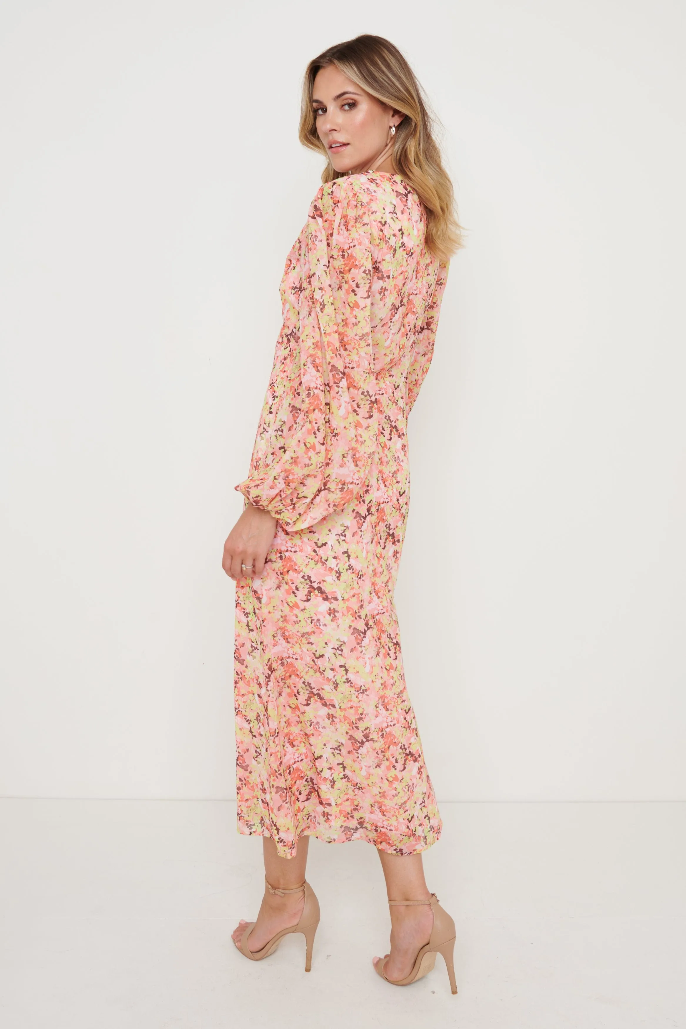 Naya Midaxi Dress - Abstract Floral