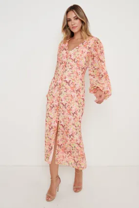 Naya Midaxi Dress - Abstract Floral