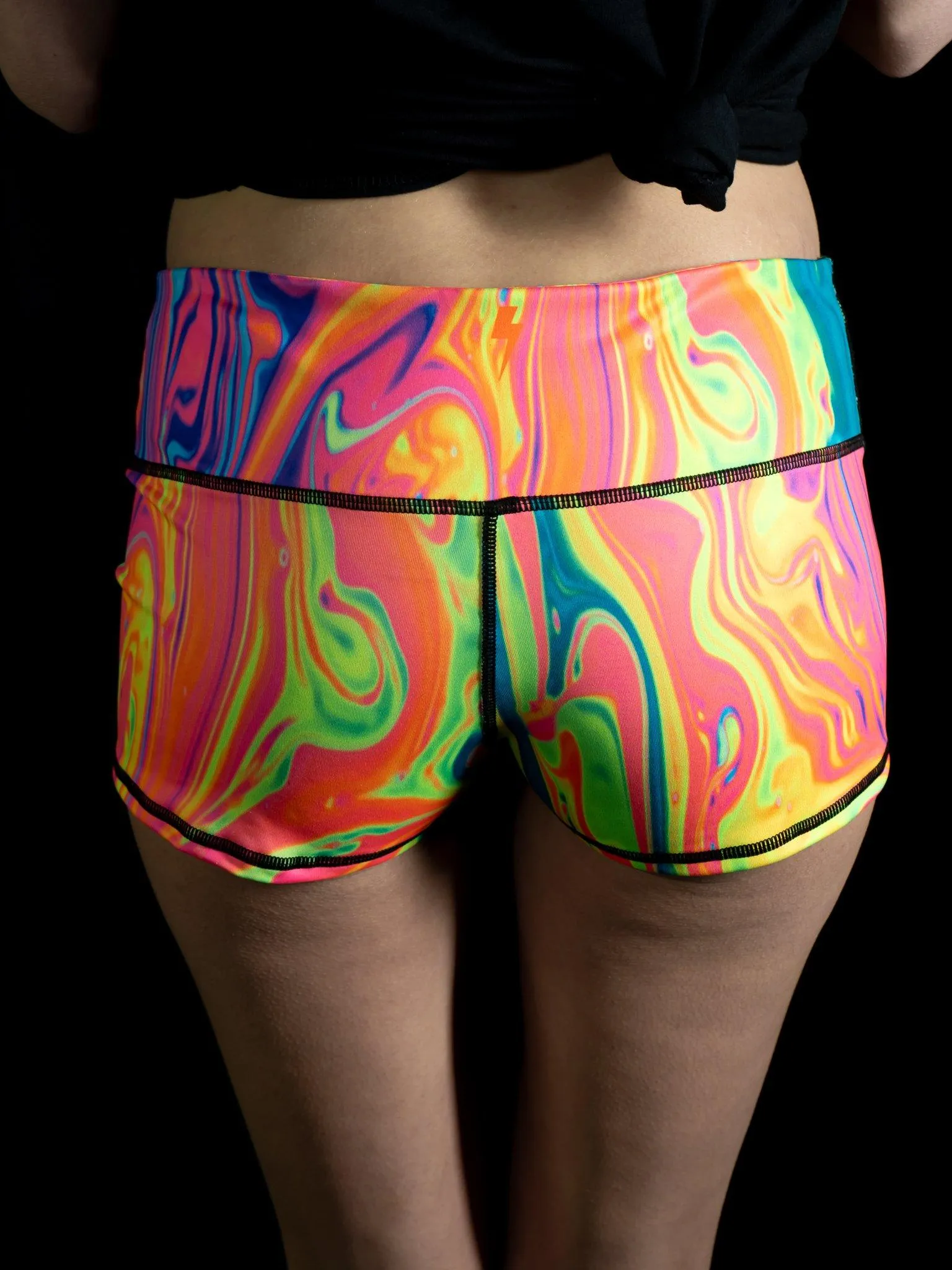 Neon Nuclear Yoga Shorts