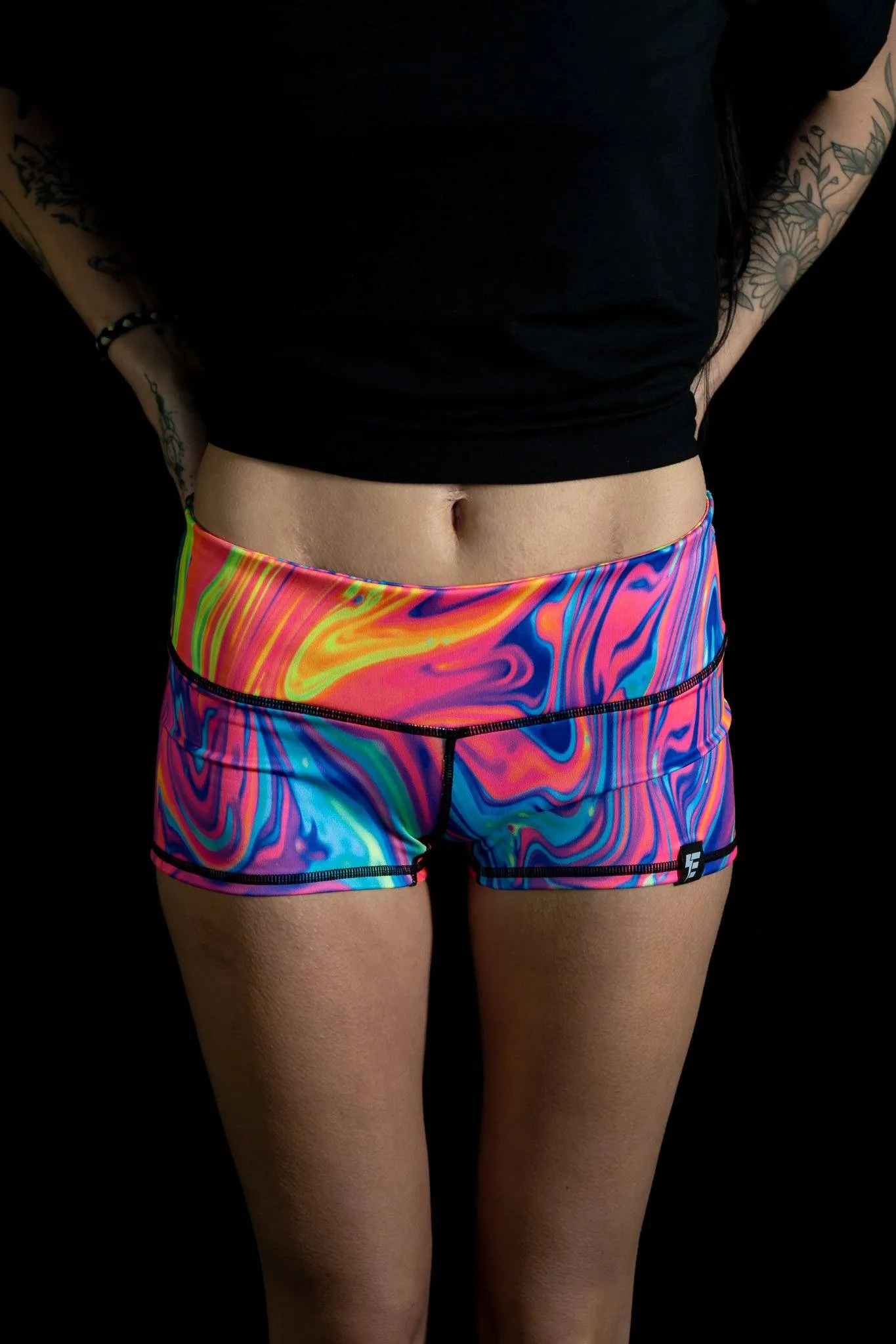 Neon Nuclear Yoga Shorts
