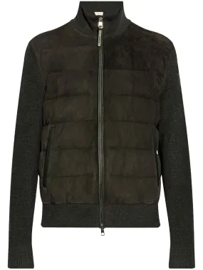 panelled cardigan