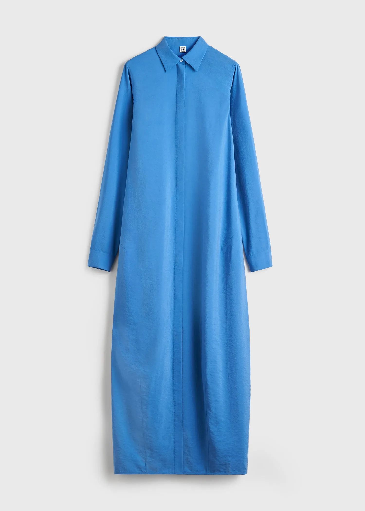 Parachute shirtdress cobalt