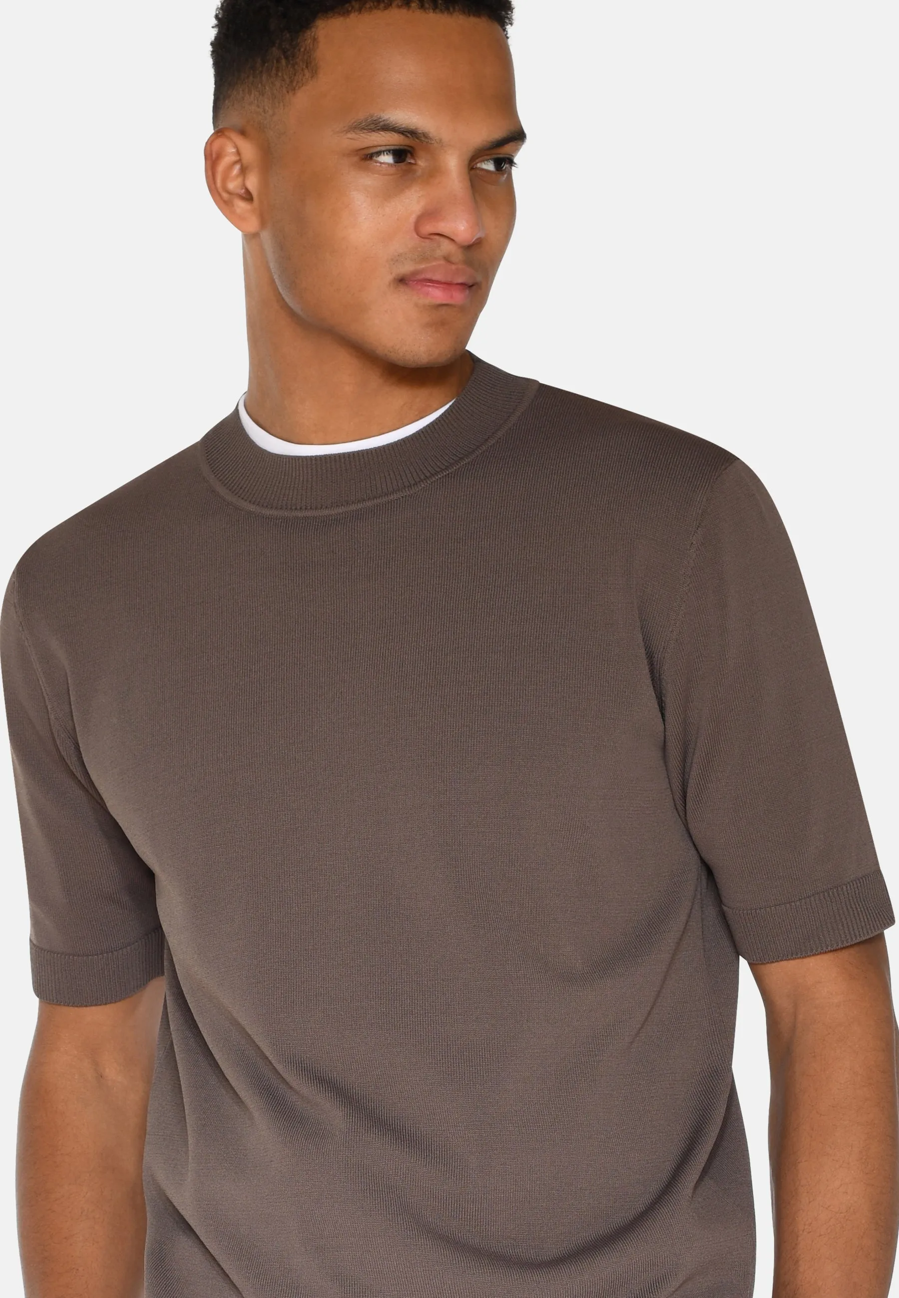 Parker knit t-shirt 4180 - Shitake