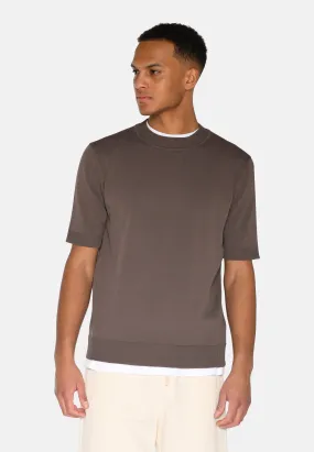 Parker knit t-shirt 4180 - Shitake