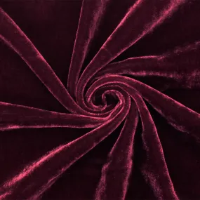Red Solid Rayon Poly Velvet Woven Fabric